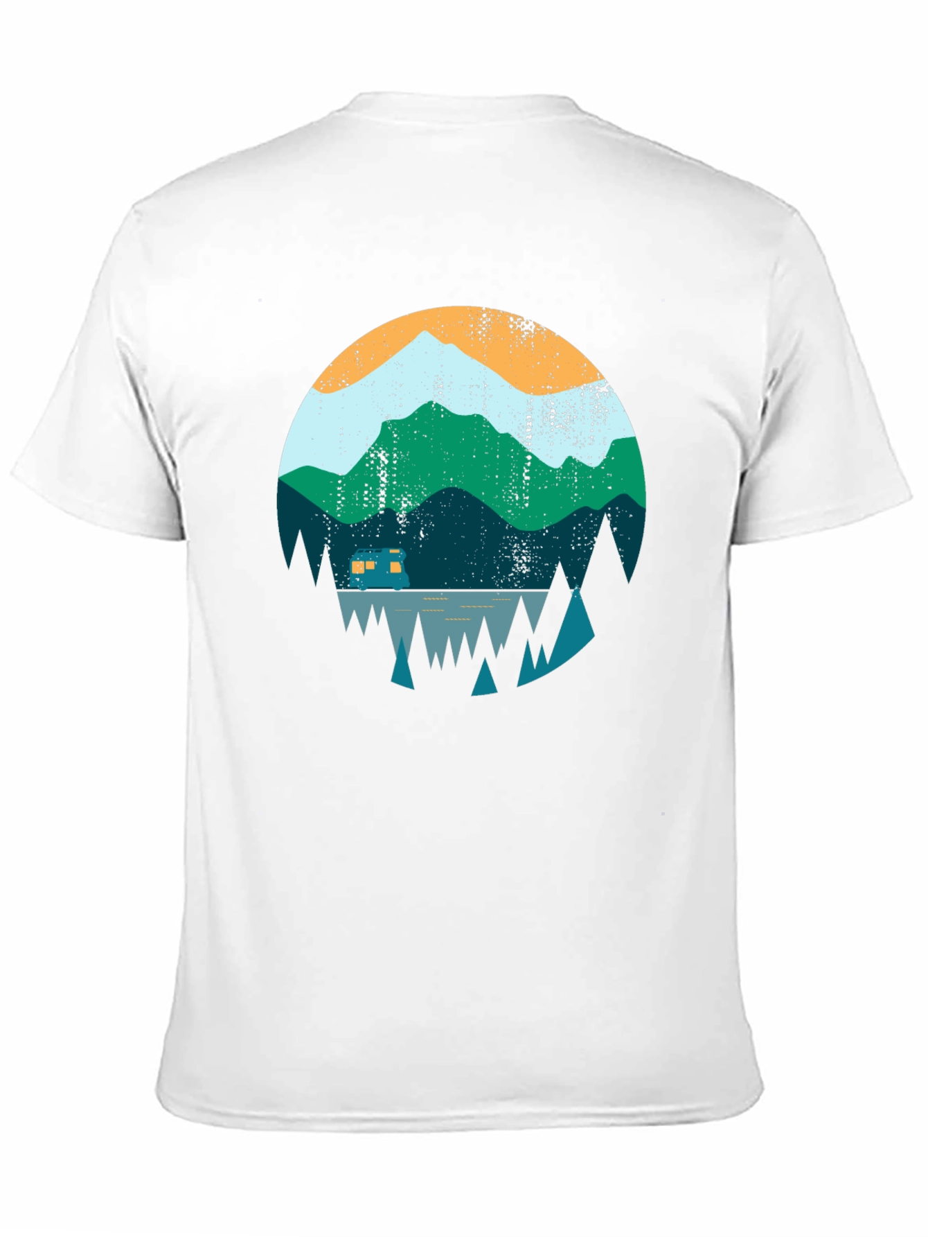Mountain Camper Graphic Tee - Outdoor Adventure Shirt