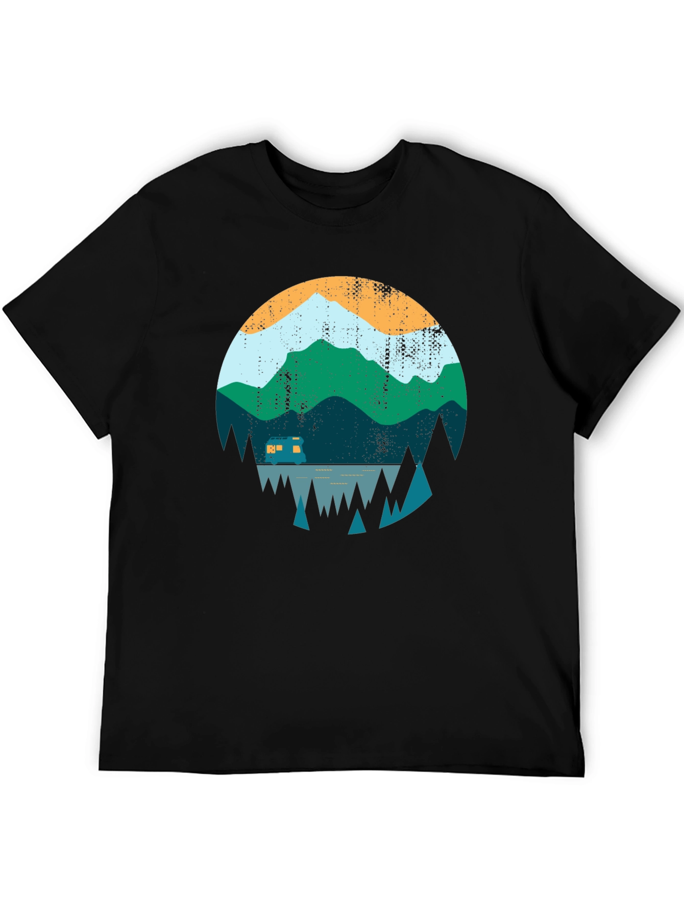 Mountain Camper Graphic Tee - Outdoor Adventure Shirt