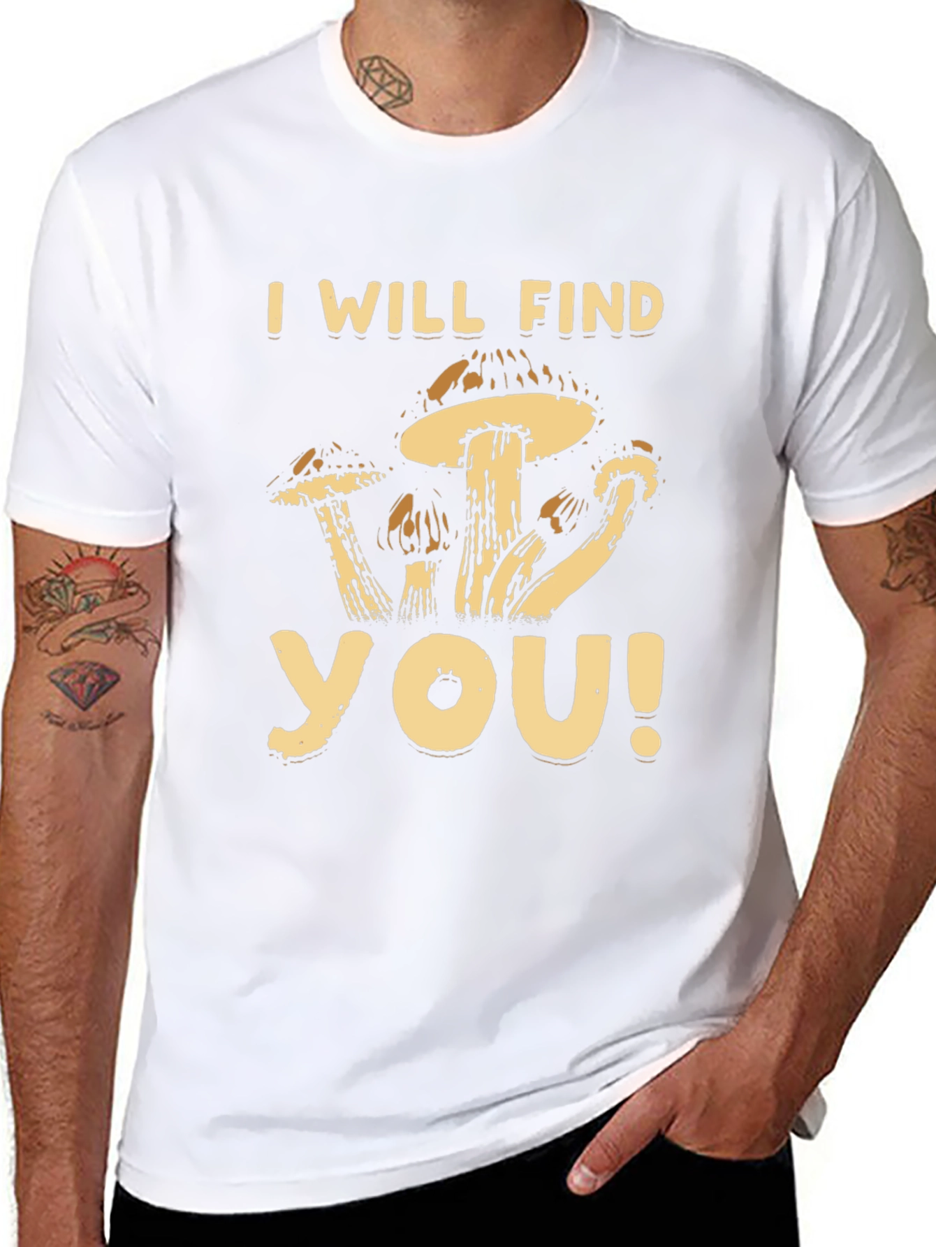 Mushroom Graphic T-Shirt - I Will Find You