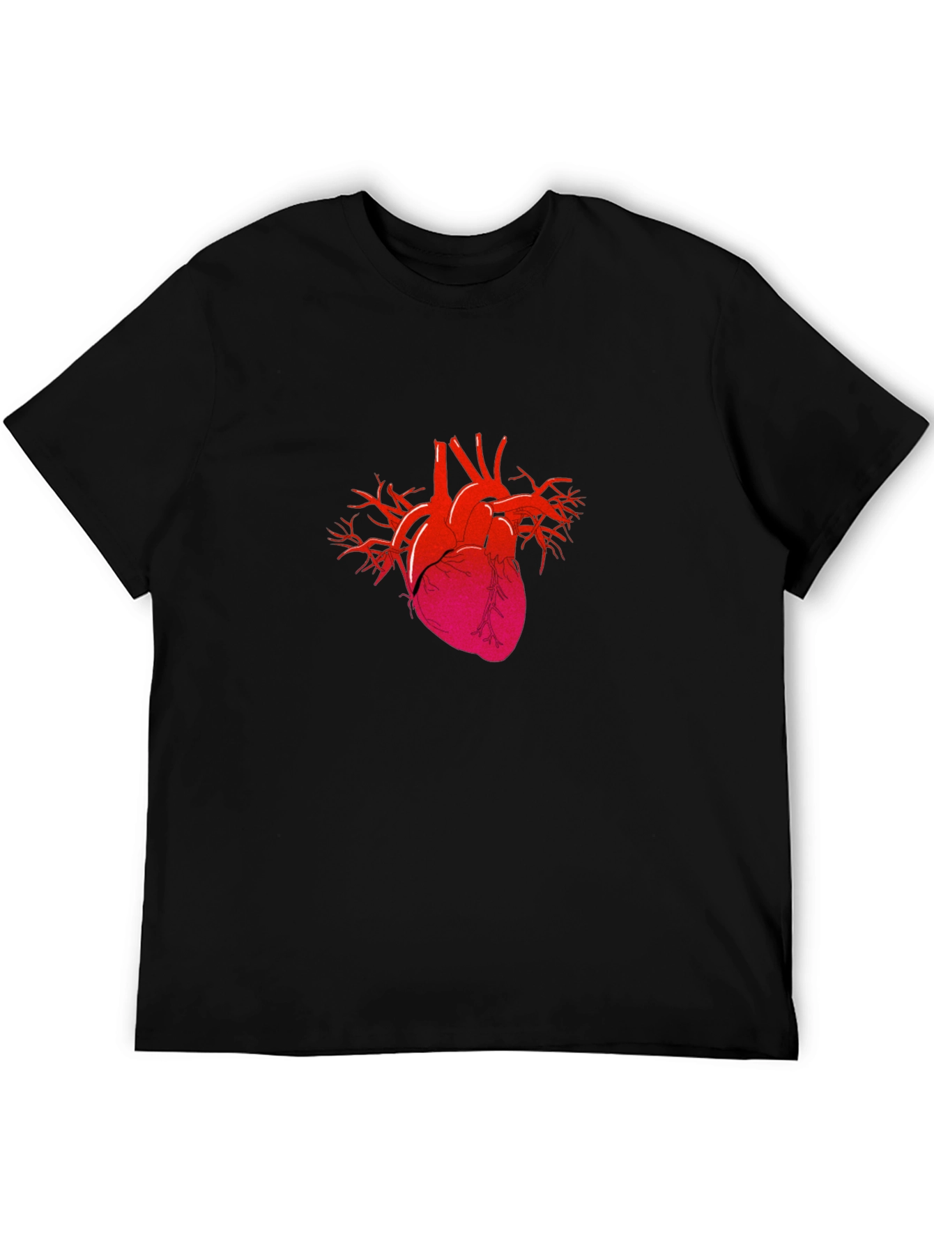 Anatomical Heart Graphic Tee - Black