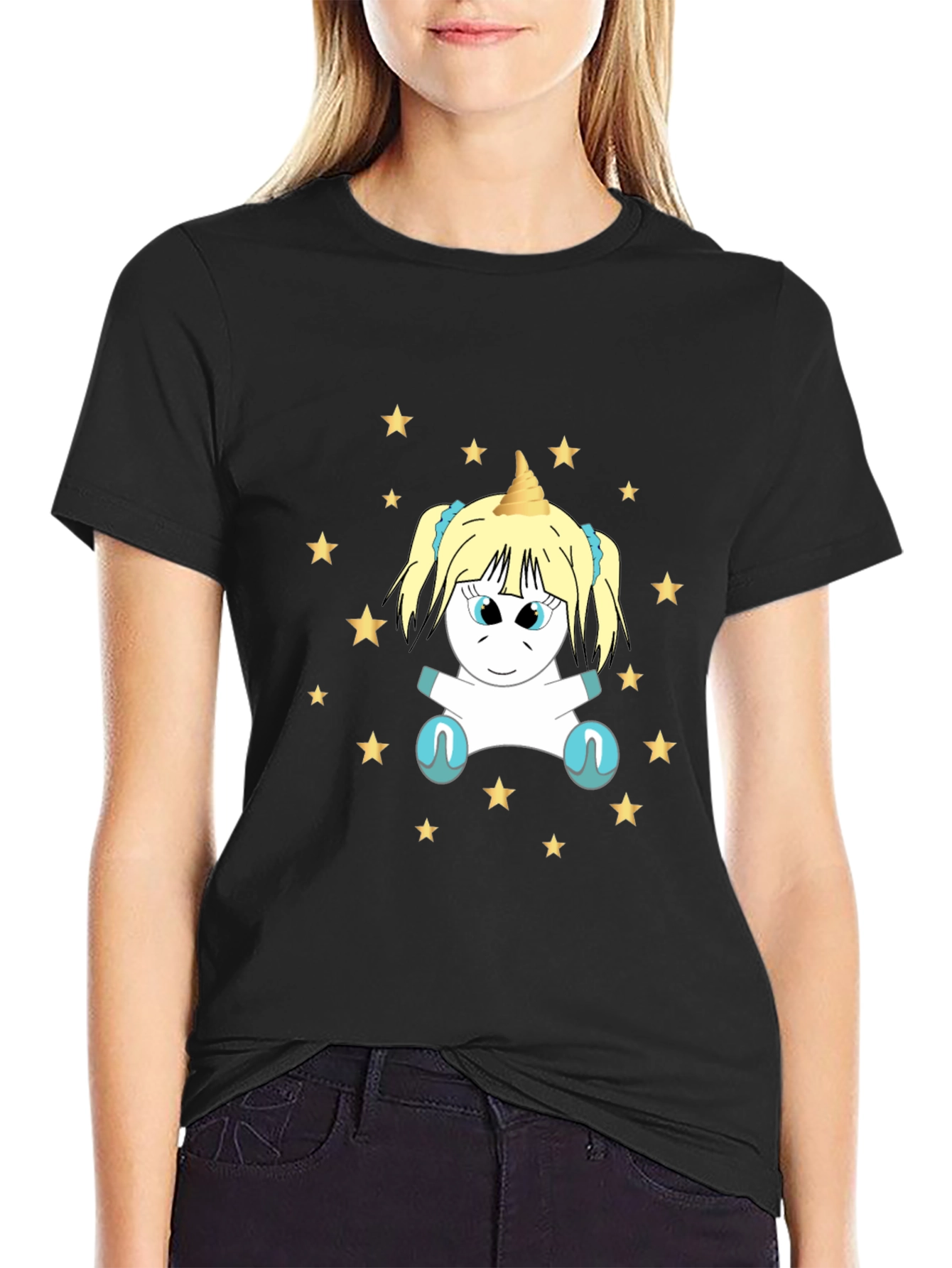 Unicorn Starry Night Graphic Tee
