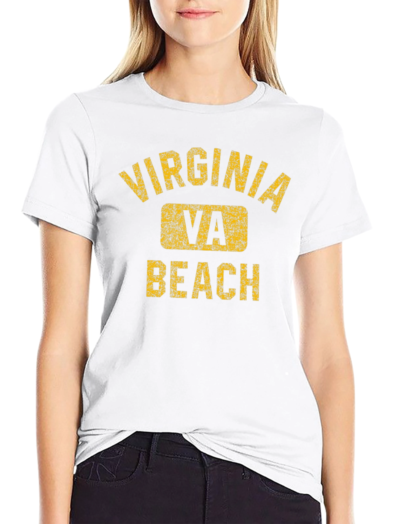 Virginia Beach VA Distressed T-Shirt