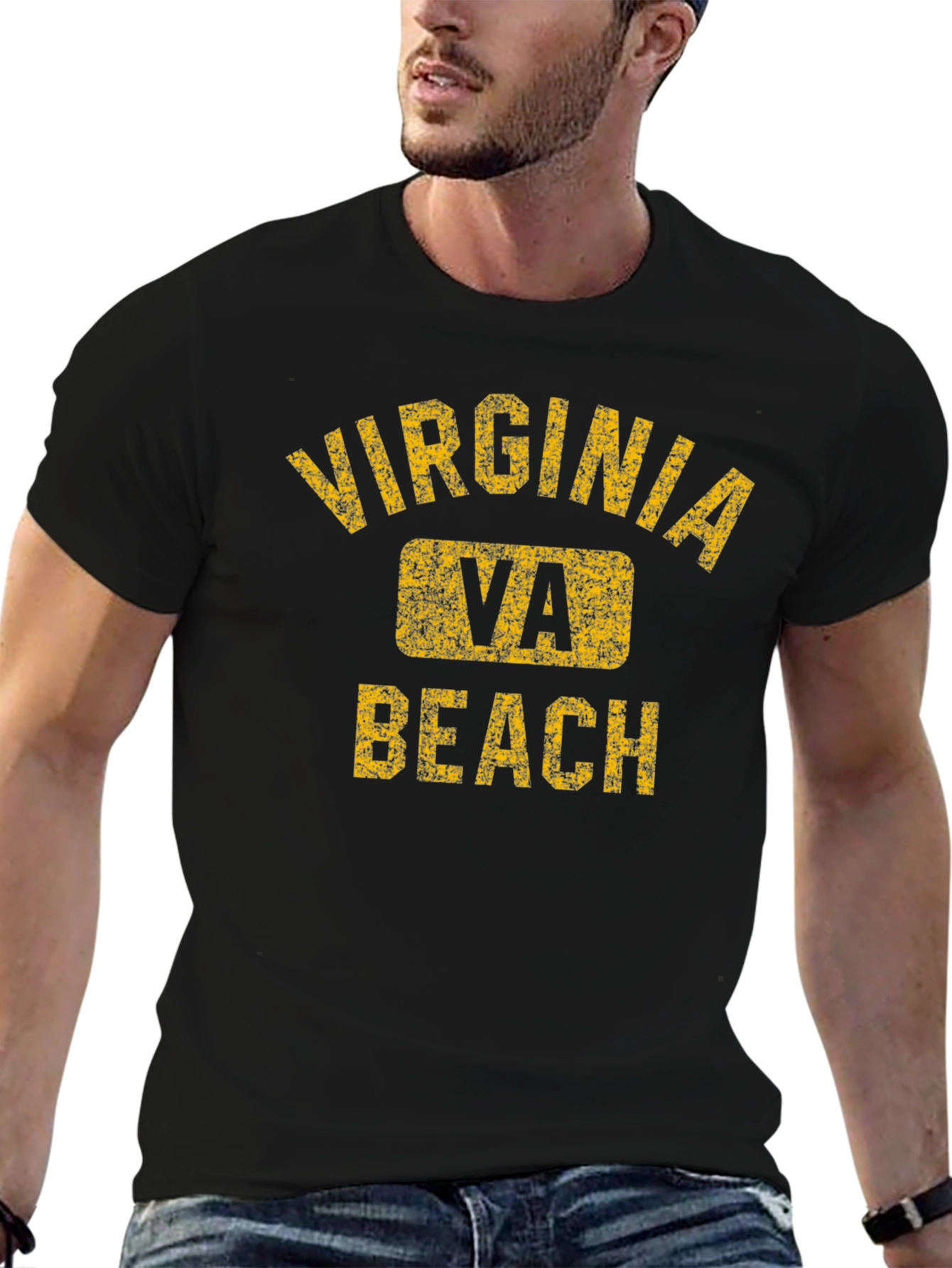 Virginia Beach VA Distressed T-Shirt