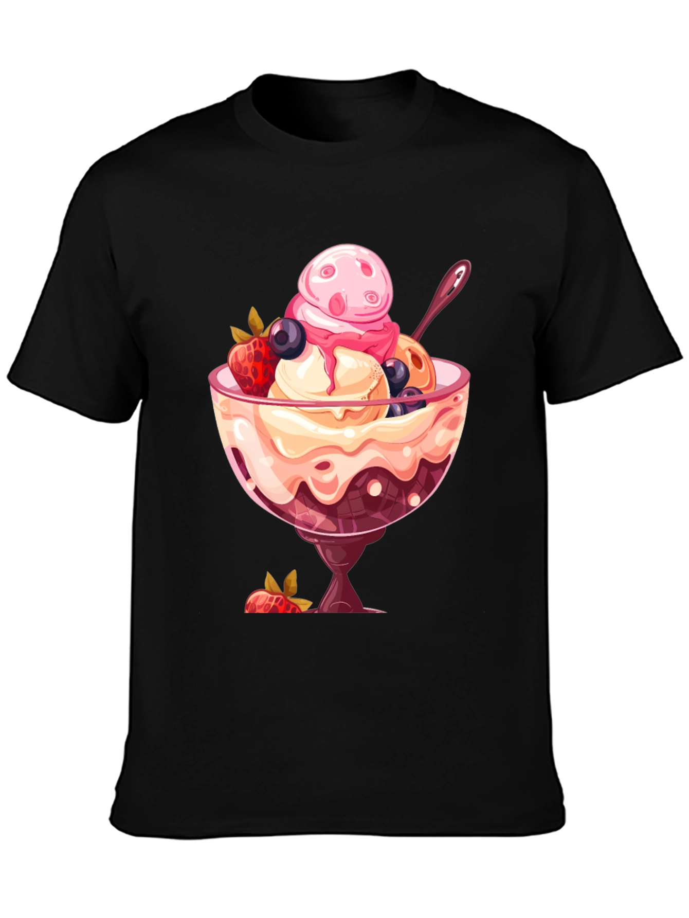 Ice Cream Sundae Graphic T-Shirt