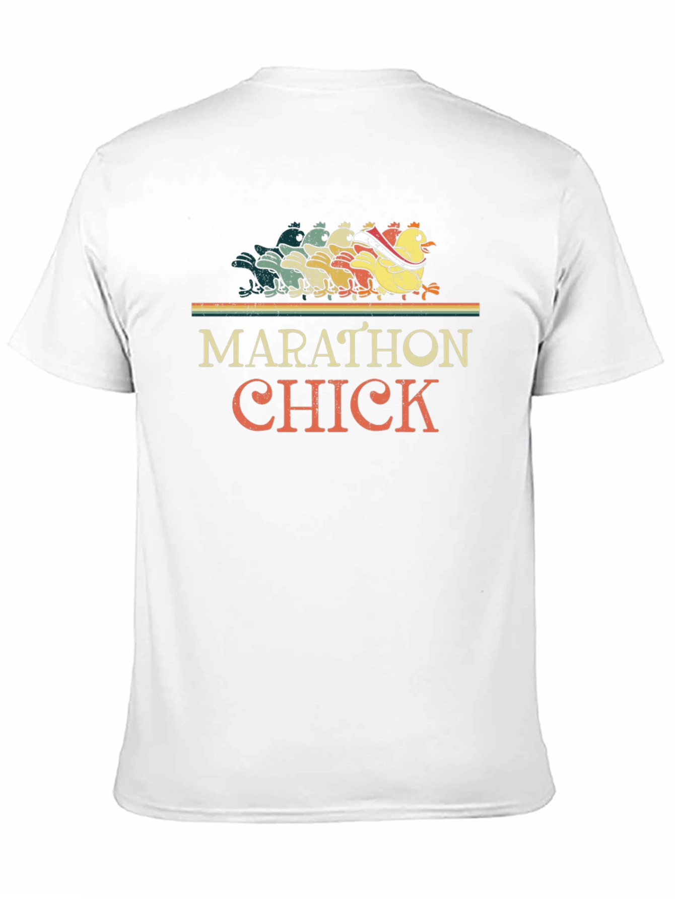 Marathon Chick Running Graphic Tee