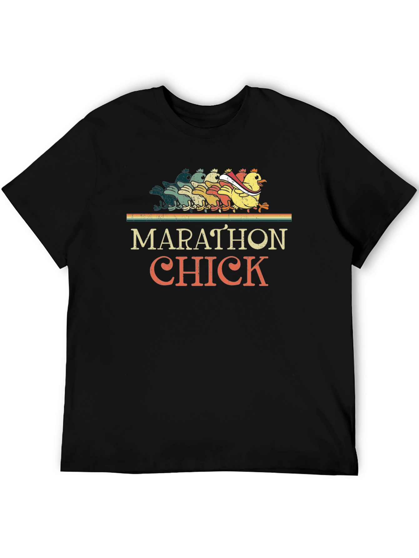 Marathon Chick Running Graphic Tee