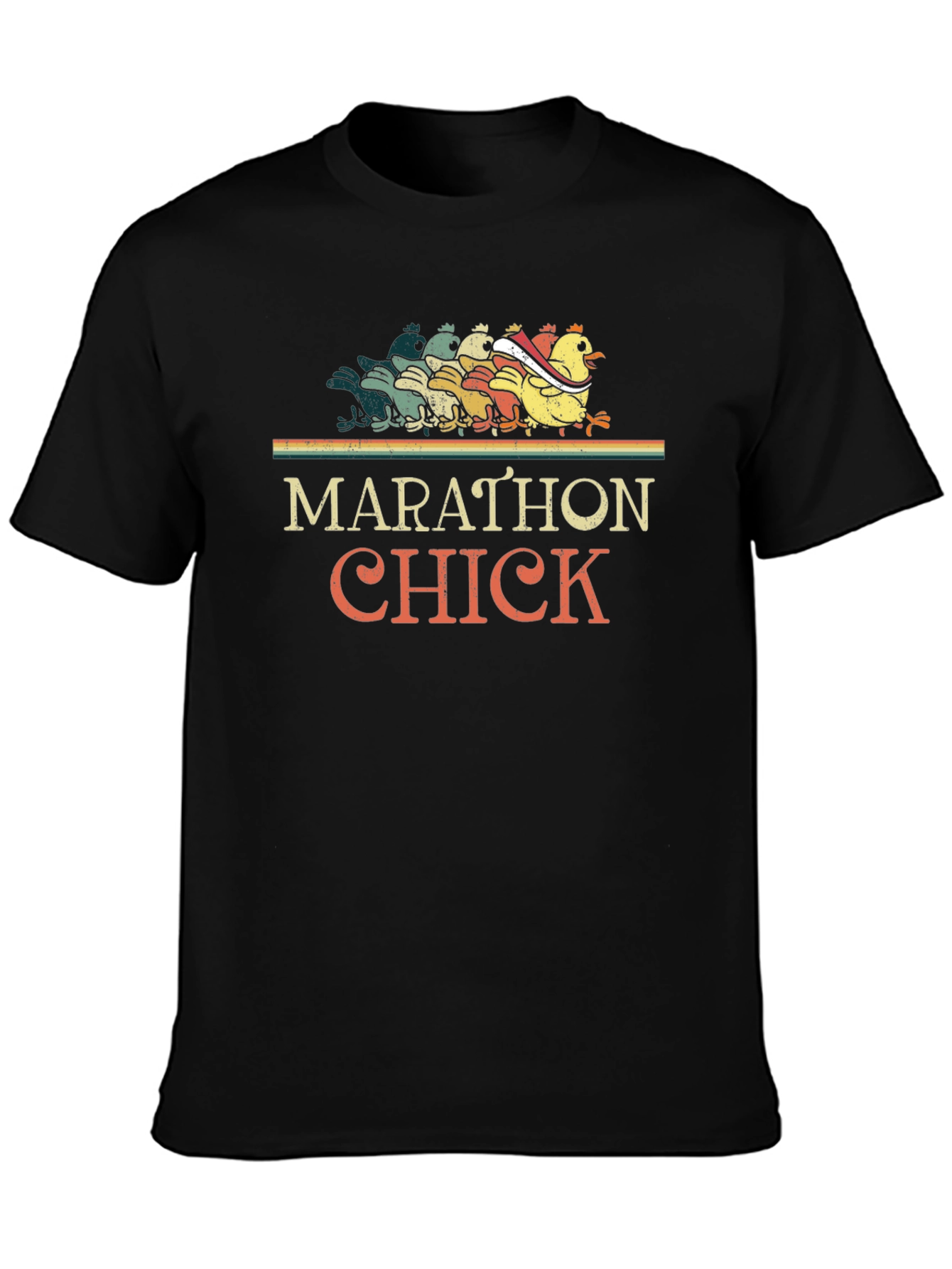 Marathon Chick Running Graphic Tee