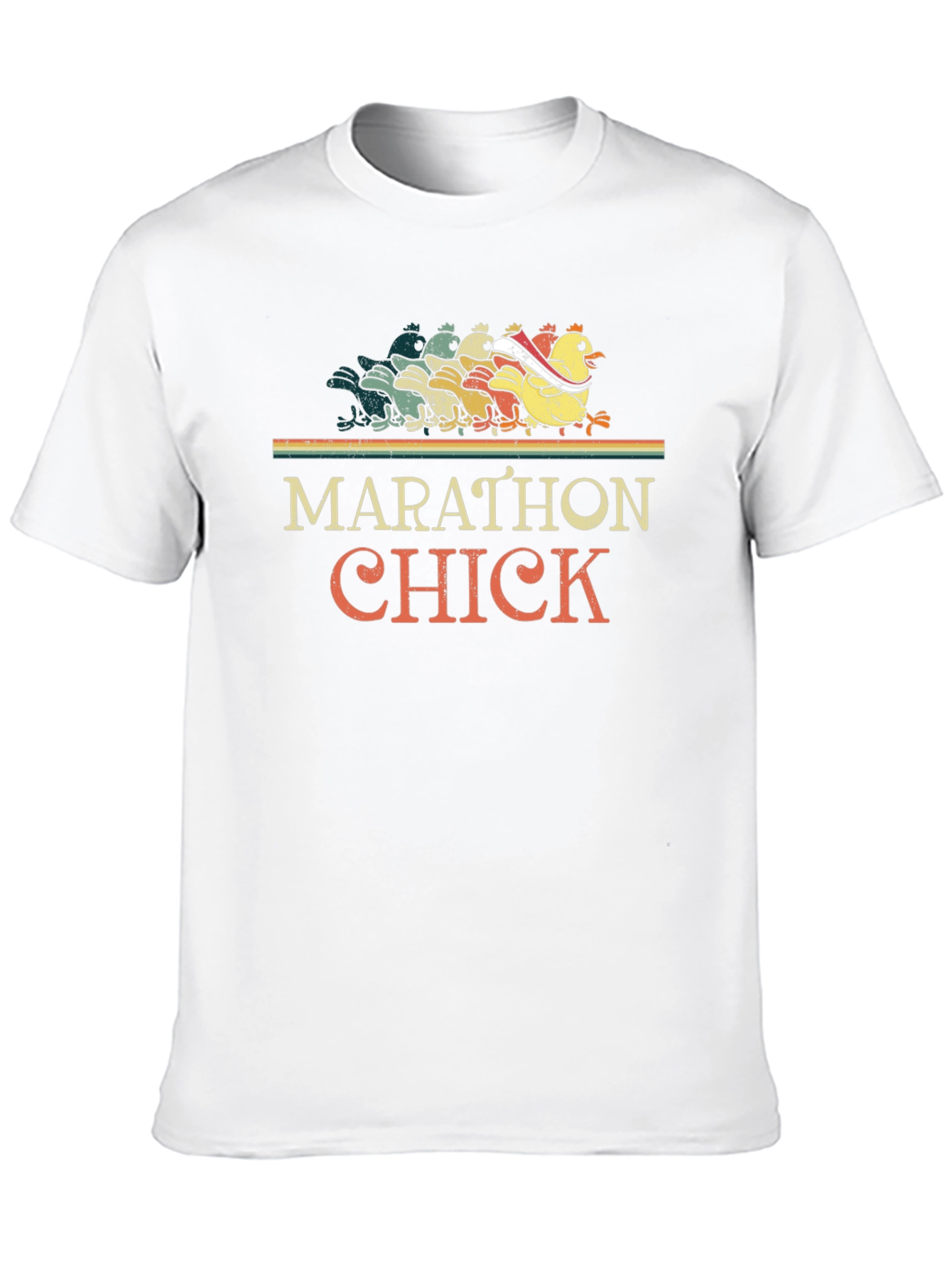 Marathon Chick Running Graphic Tee