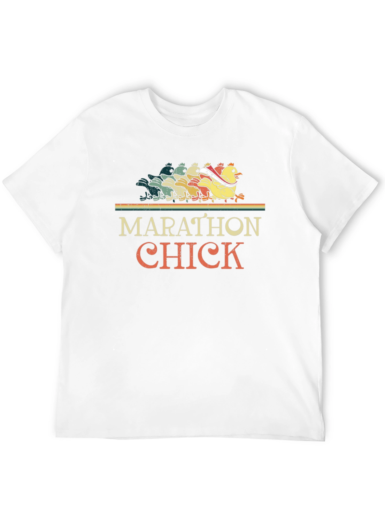 Marathon Chick Running Graphic Tee
