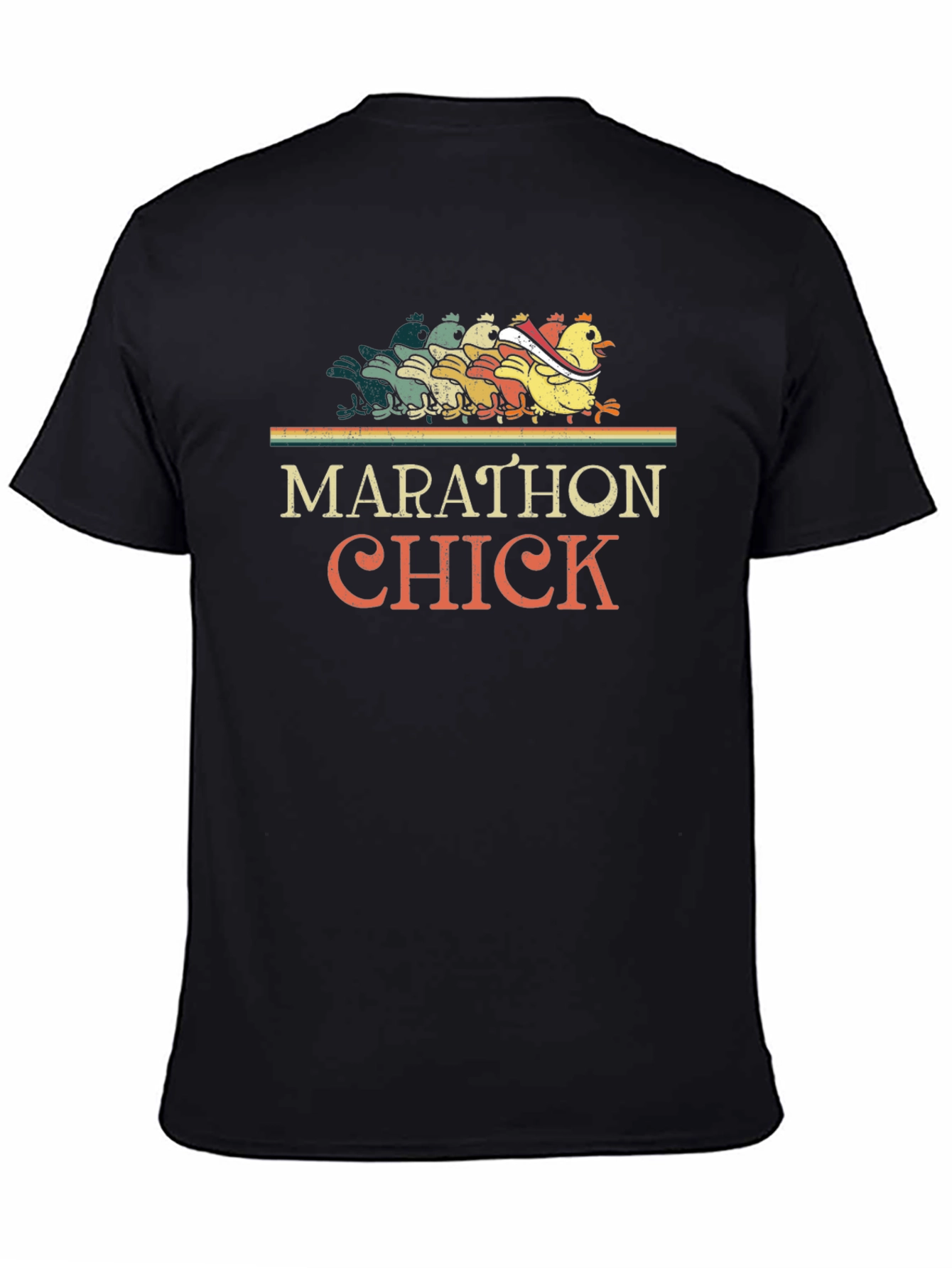 Marathon Chick Running Graphic Tee
