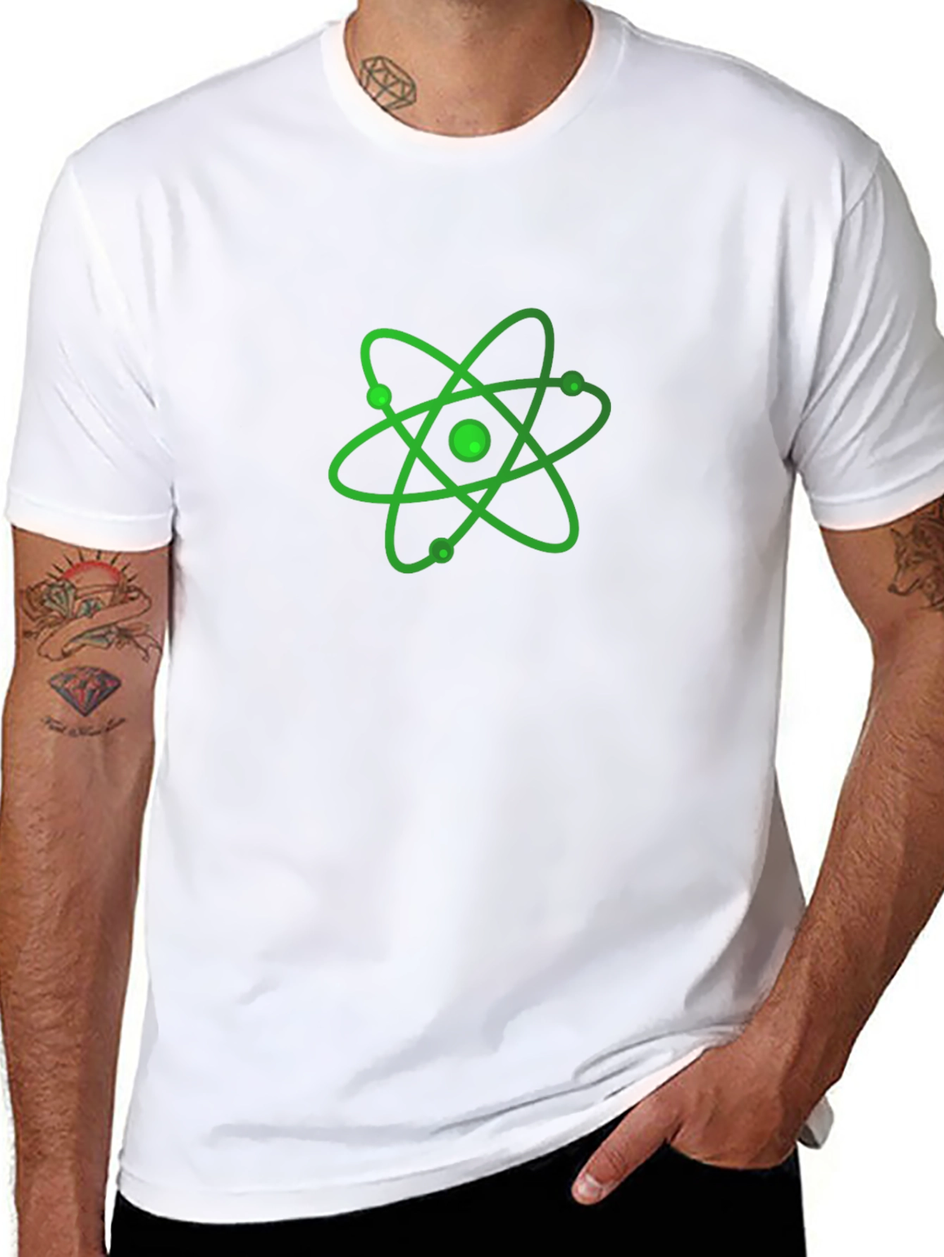 Atom Graphic Black T-Shirt