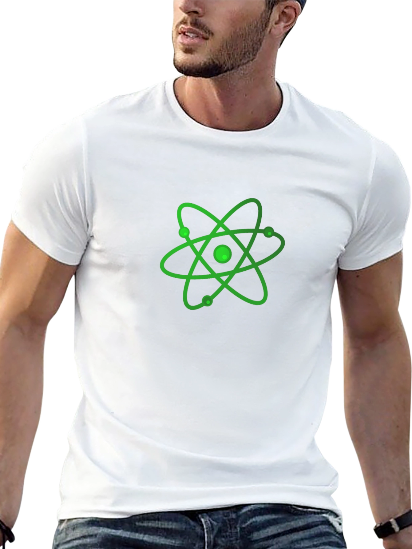 Atom Graphic Black T-Shirt