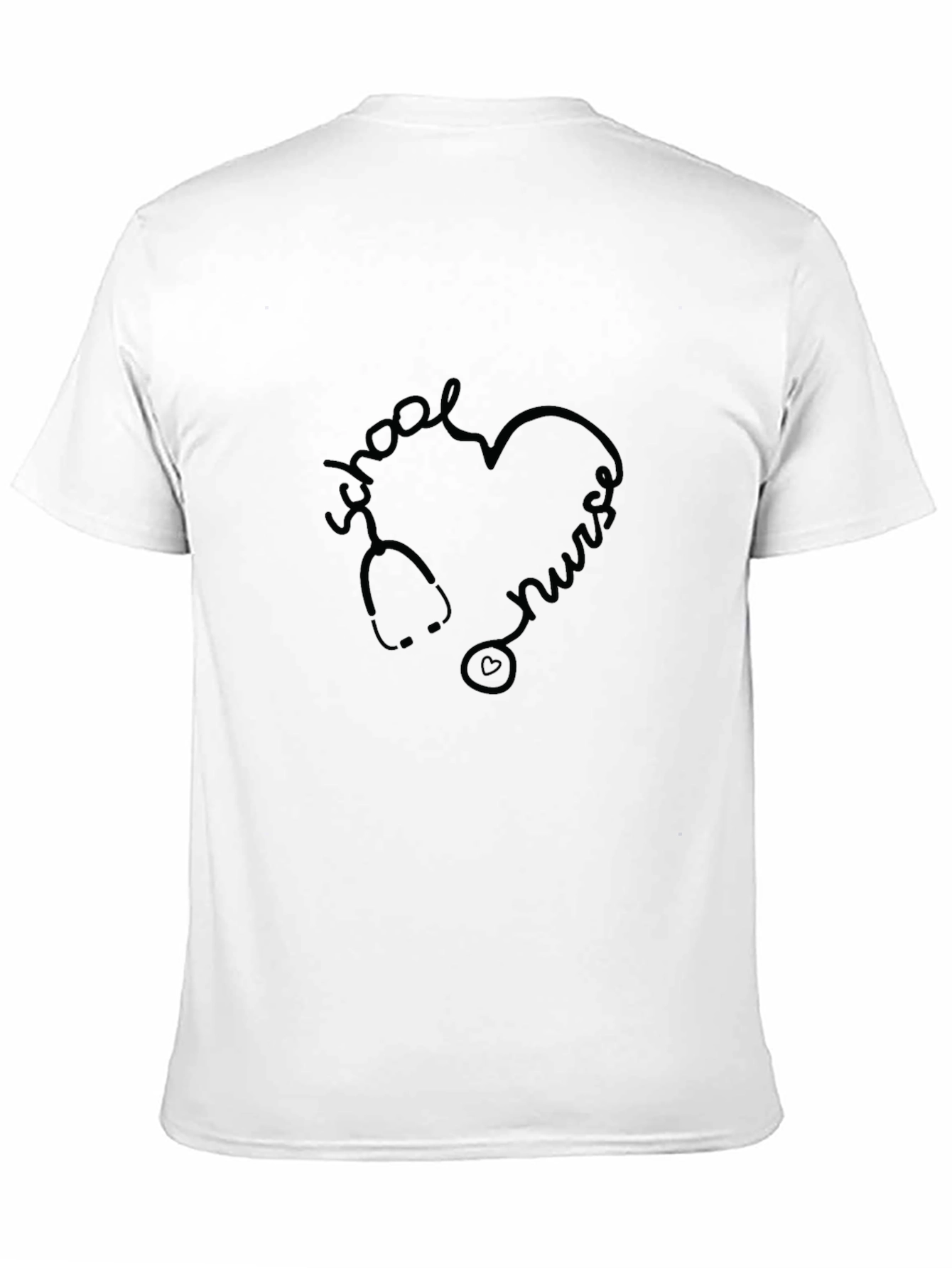 School Nurse Heart Stethoscope T-Shirt