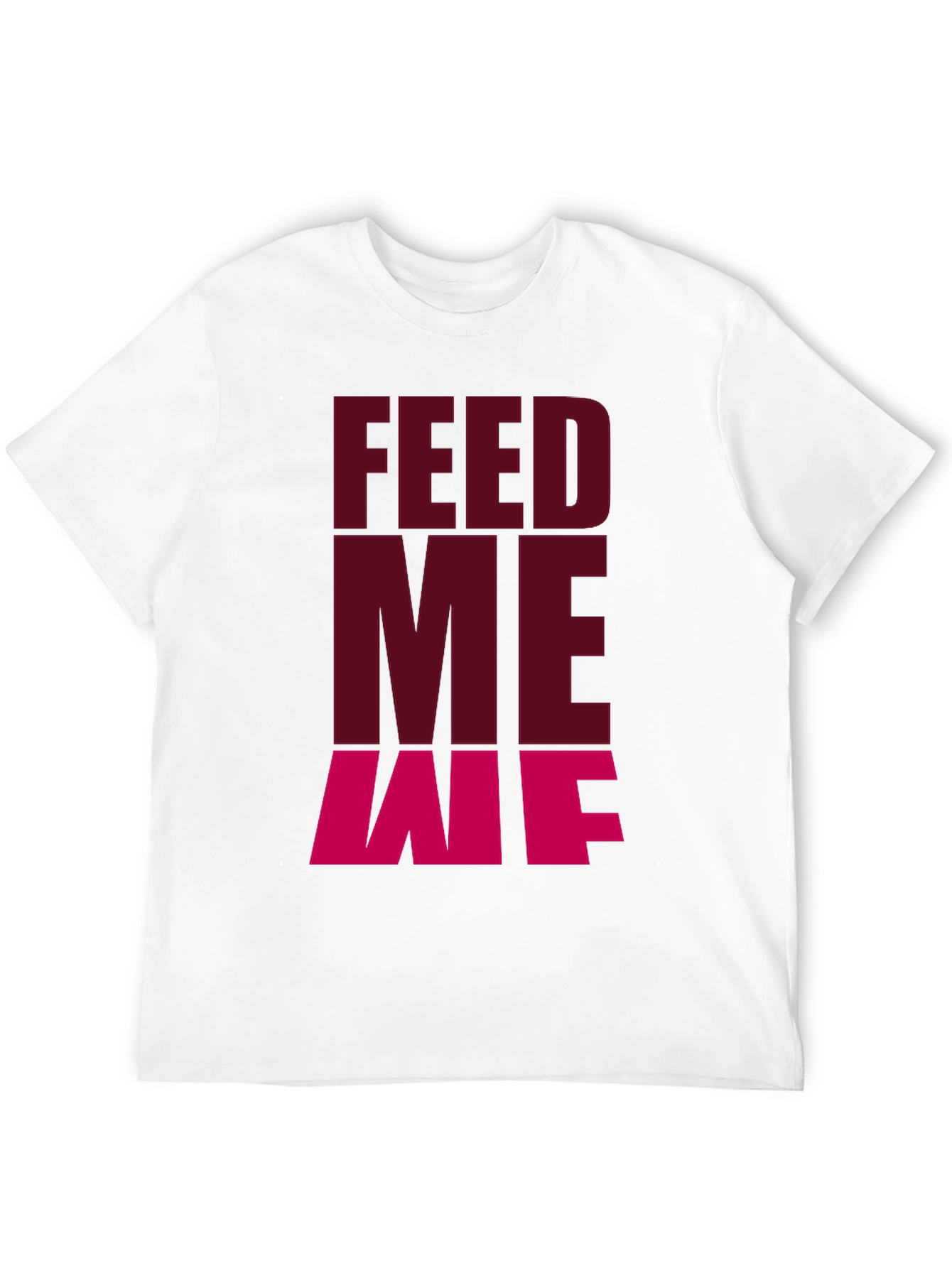 Feed Me T-Shirt - Casual Black Graphic Tee