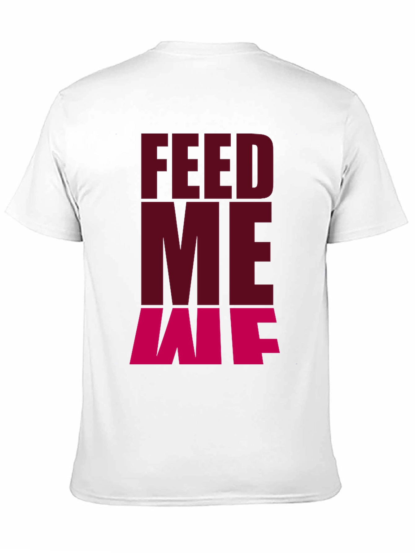 Feed Me T-Shirt - Casual Black Graphic Tee