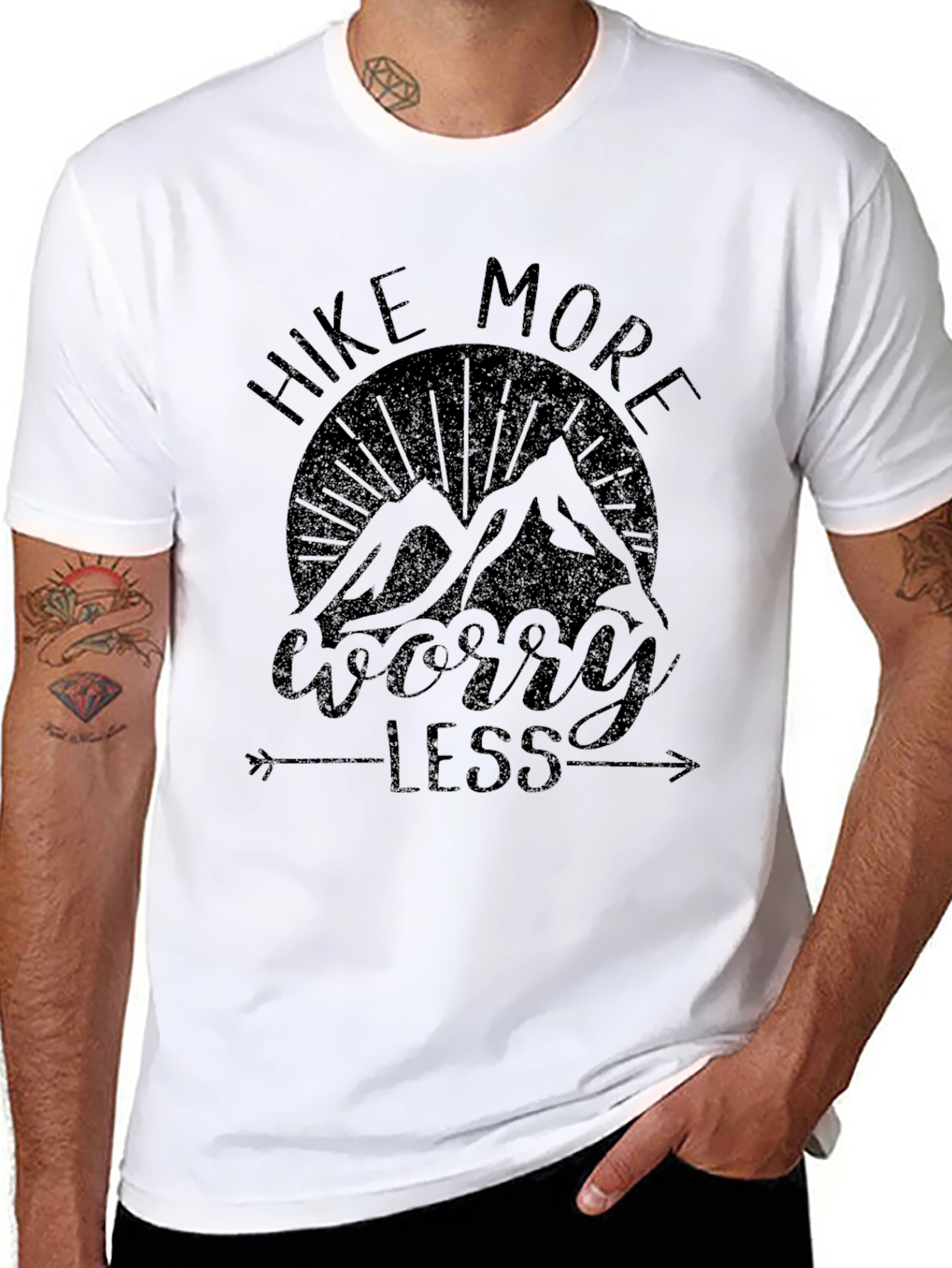 Hike More Worry Less Graphic T-Shirt