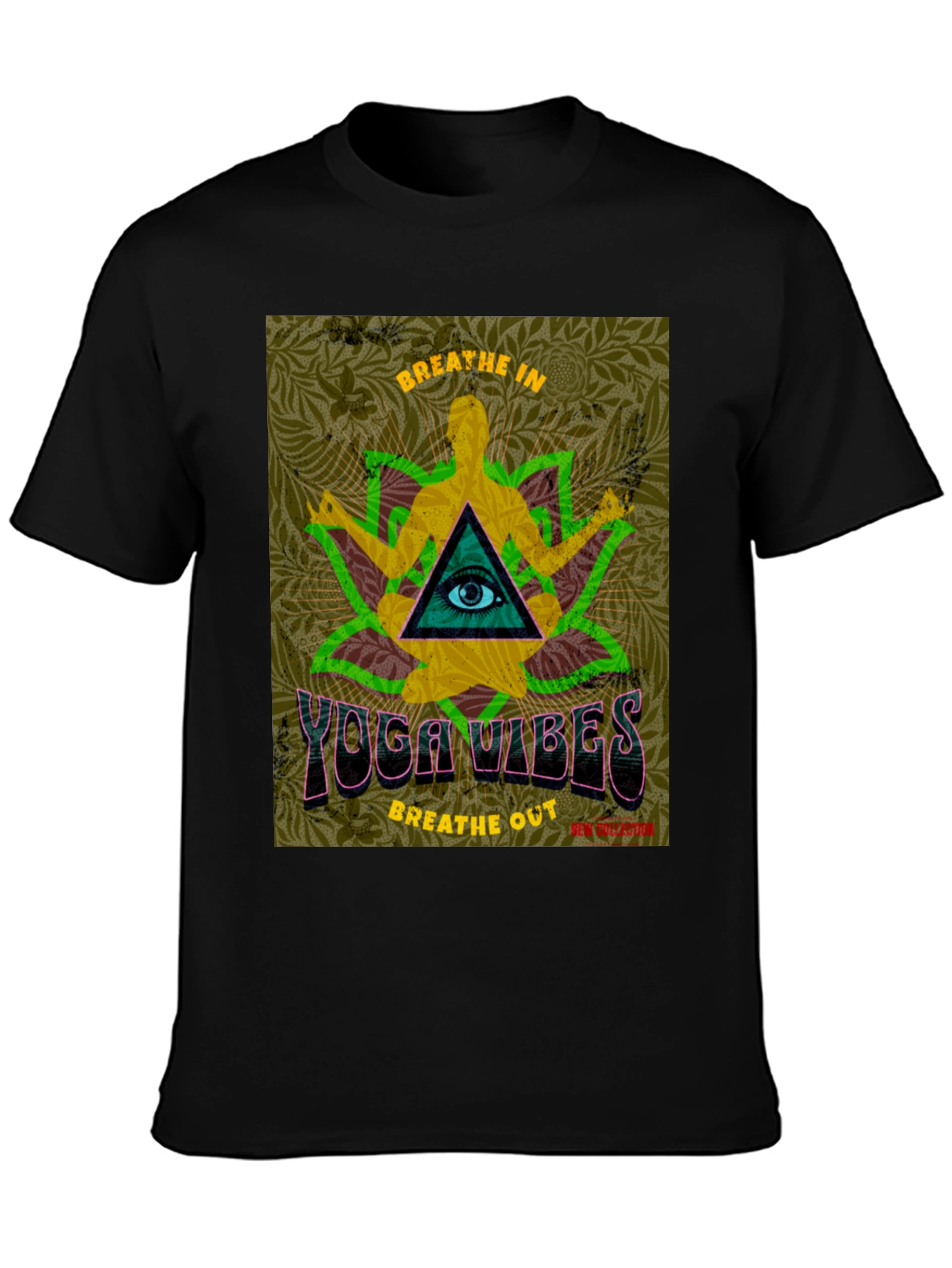 Yoga Vibes Graphic T-Shirt - Breathe In Breathe Out