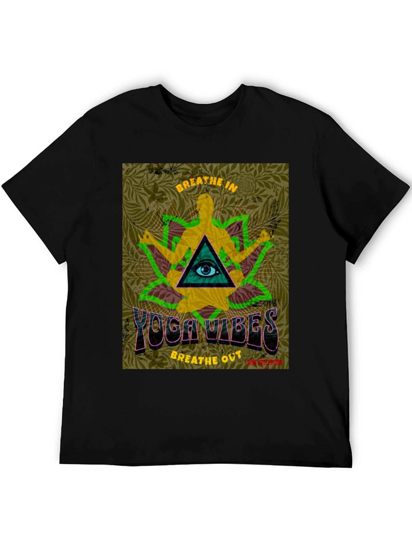 Yoga Vibes Graphic T-Shirt - Breathe In Breathe Out