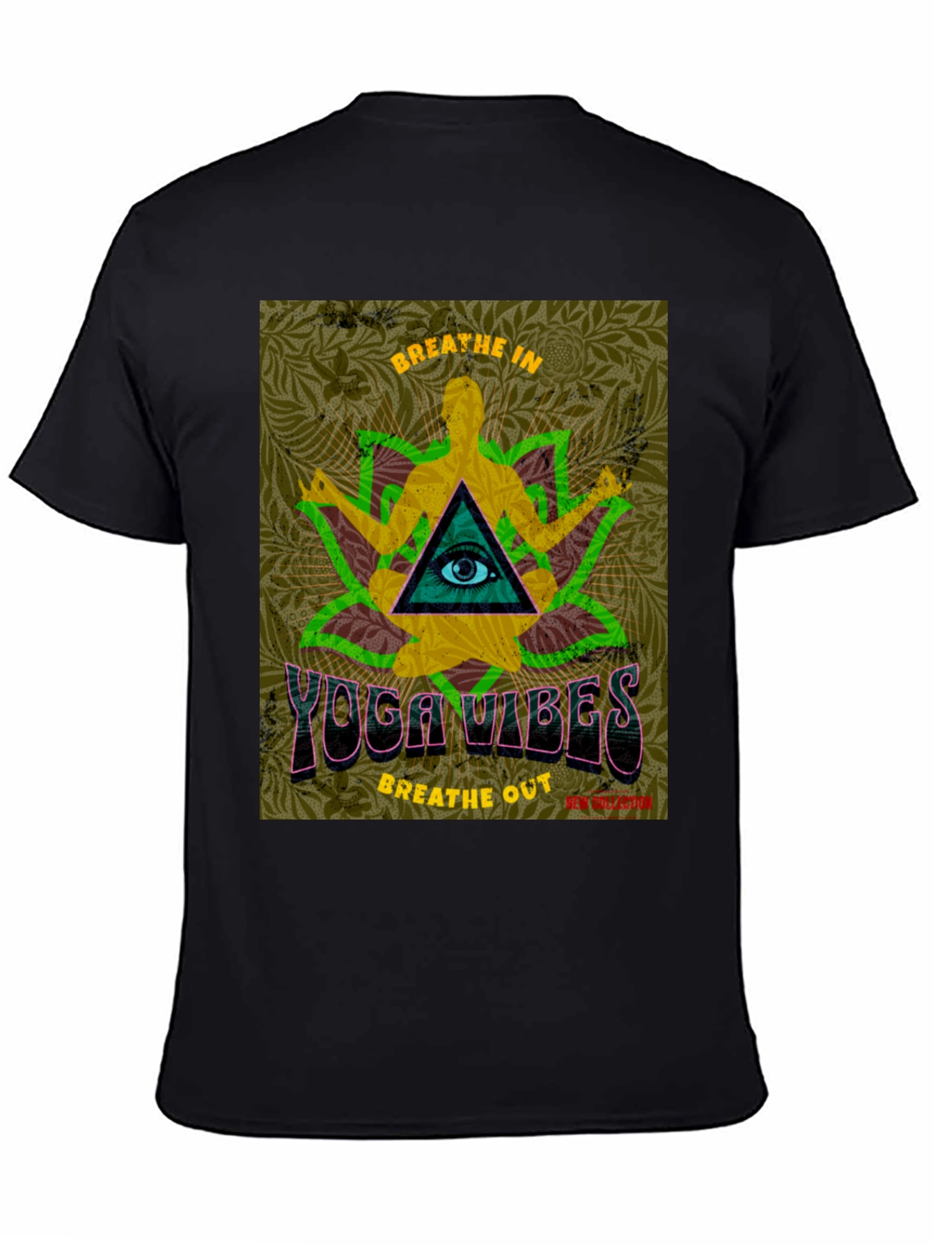 Yoga Vibes Graphic T-Shirt - Breathe In Breathe Out