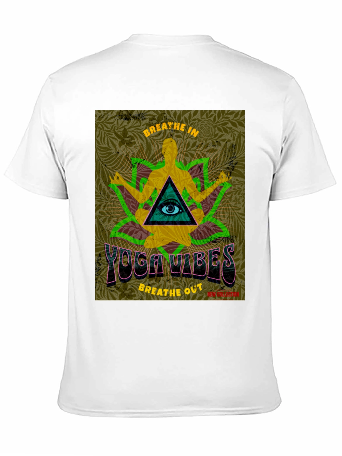 Yoga Vibes Graphic T-Shirt - Breathe In Breathe Out
