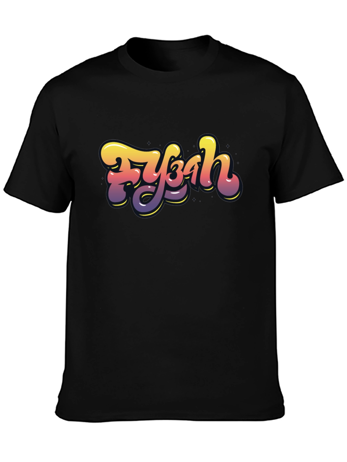 Fybah Gradient Graphic T-Shirt