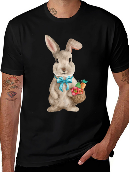 Easter Bunny T-Shirt Cute Rabbit with Basket