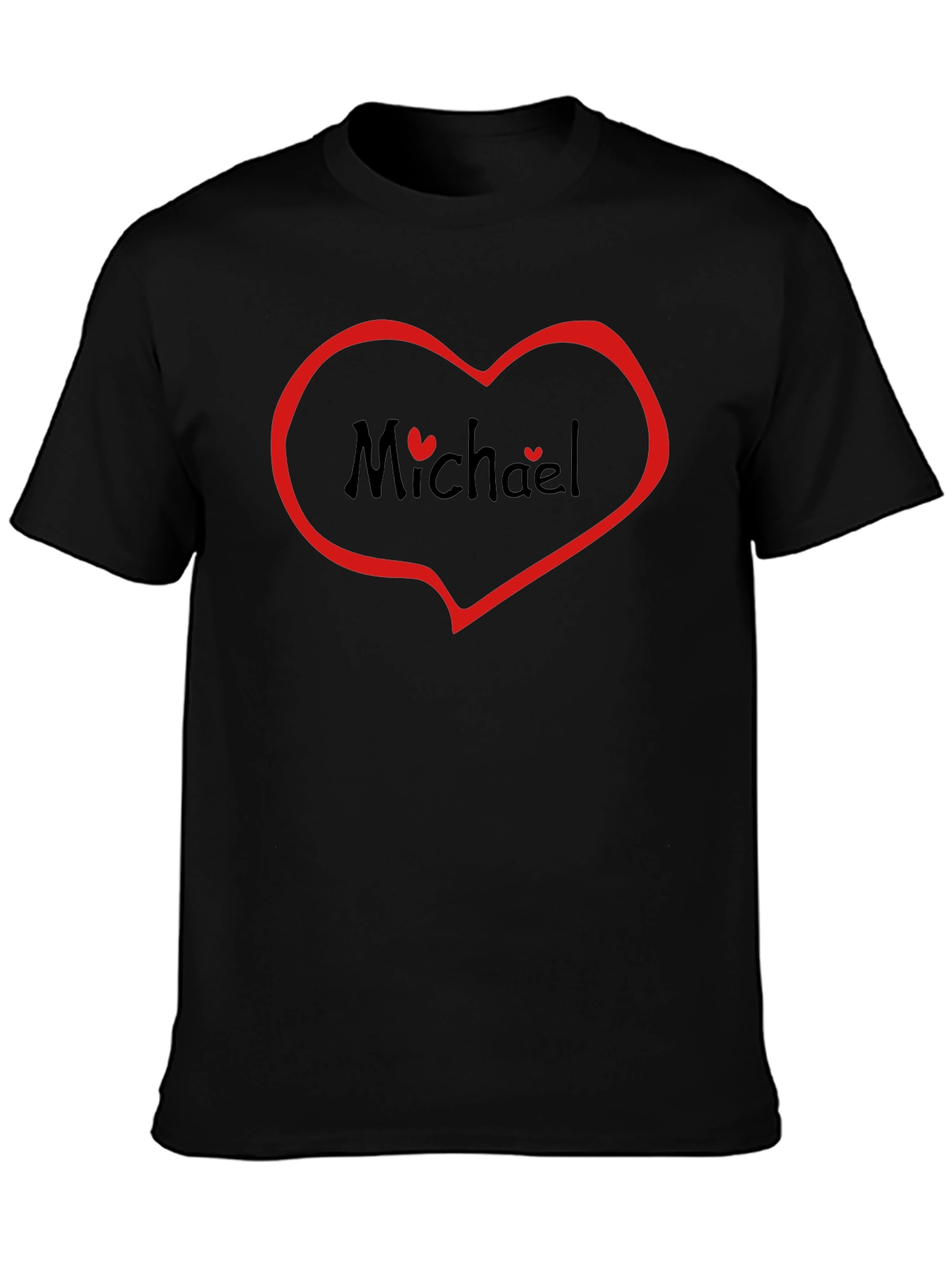 Michael Heart Graphic Black Tee