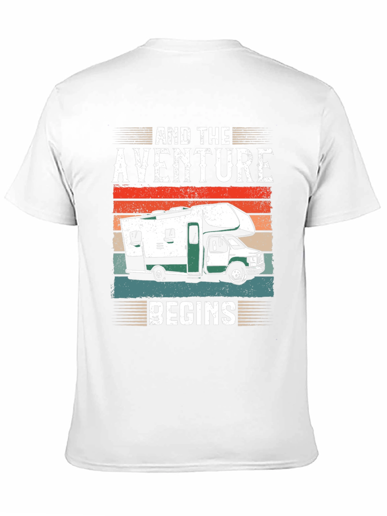 Adventure Begins RV Graphic T-Shirt