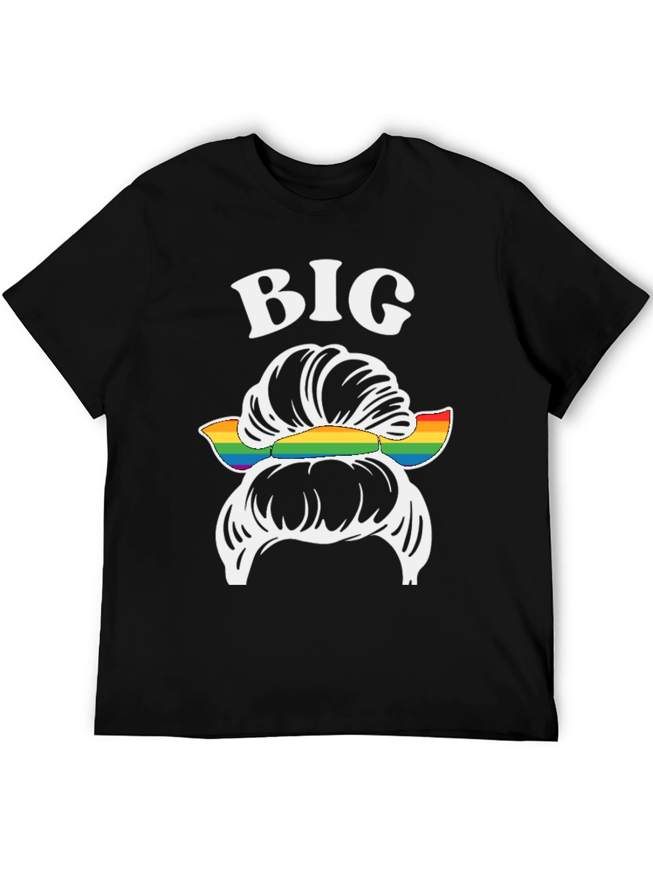 Big Messy Bun LGBT Pride T-Shirt