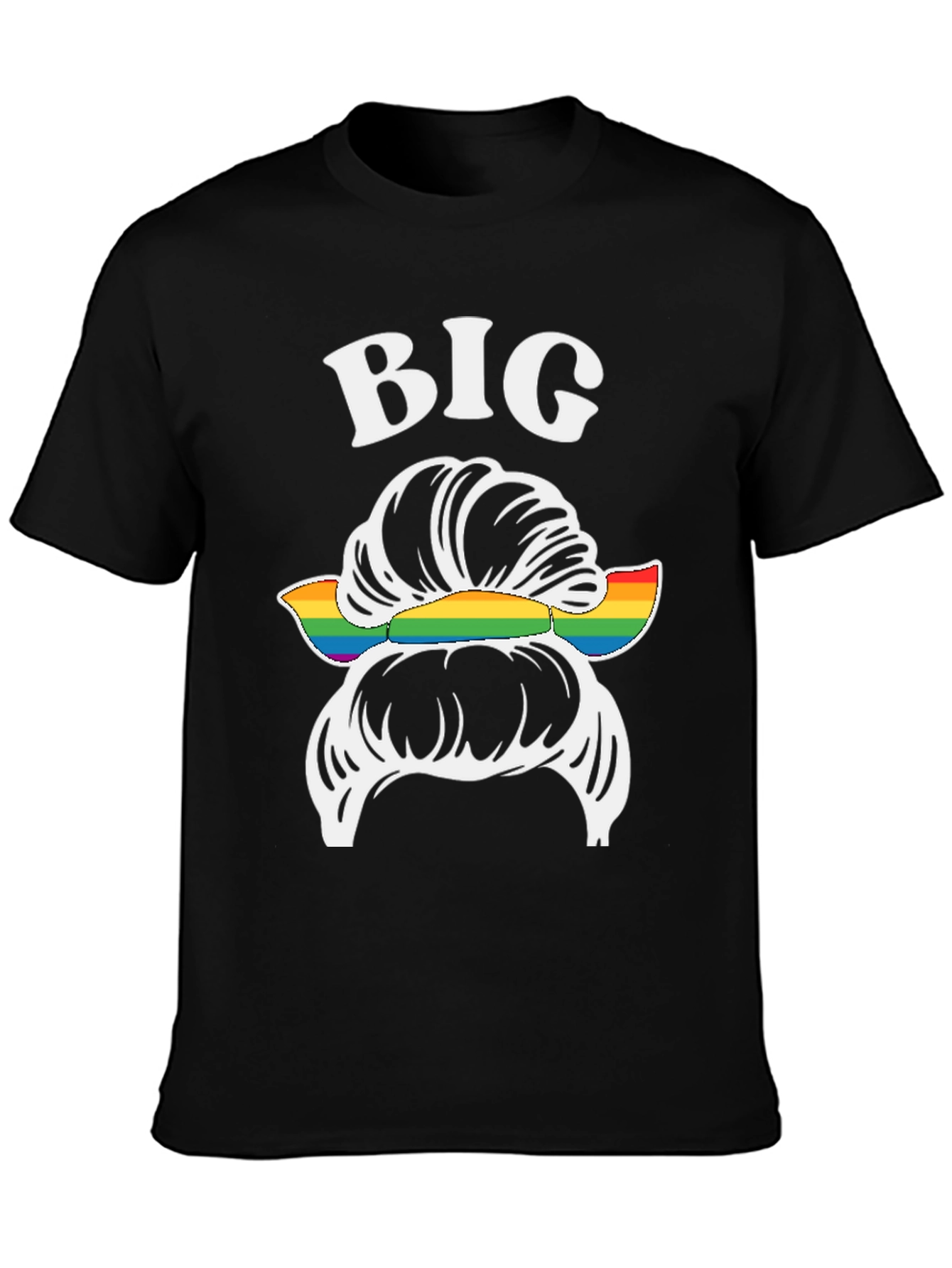 Big Messy Bun LGBT Pride T-Shirt