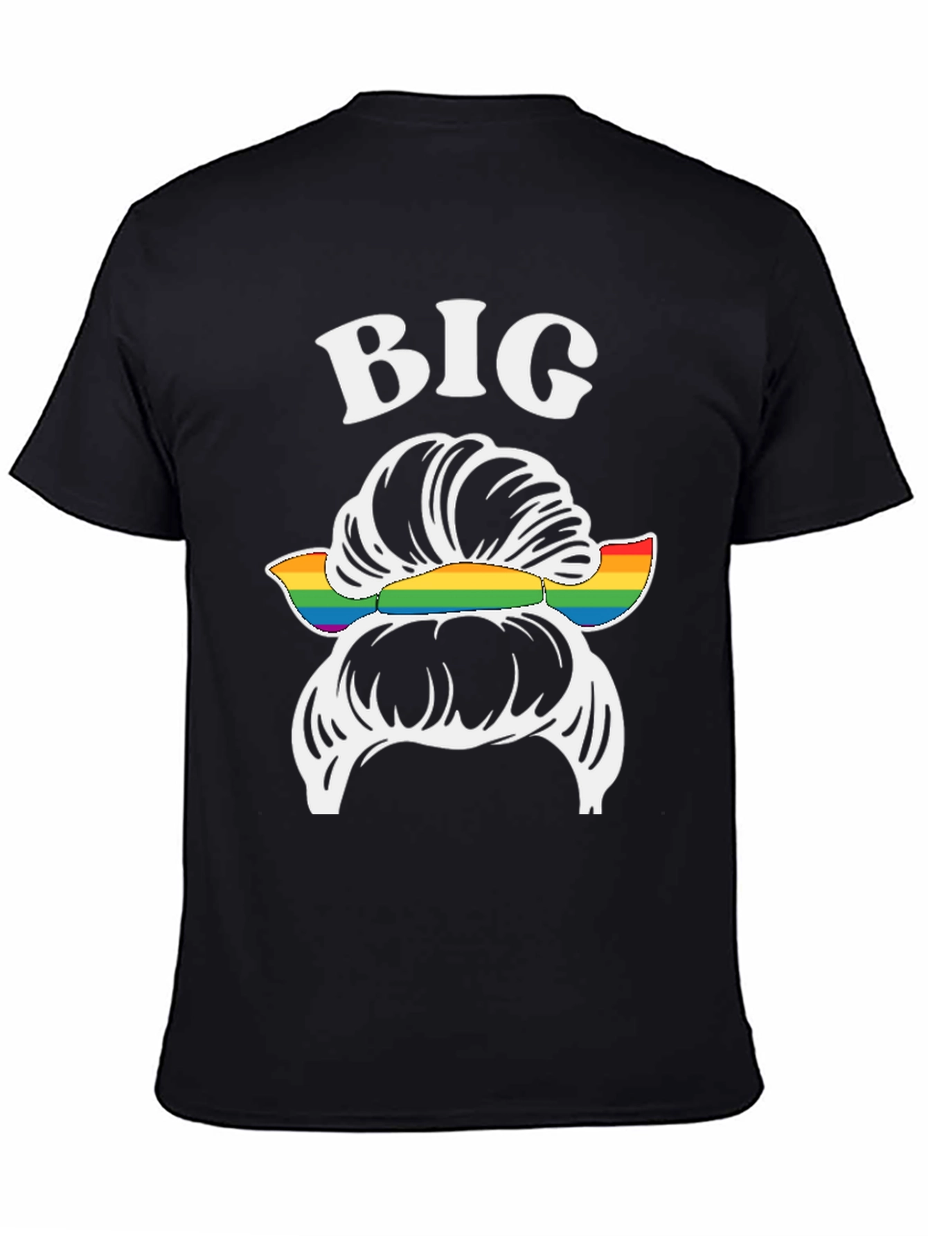Big Messy Bun LGBT Pride T-Shirt