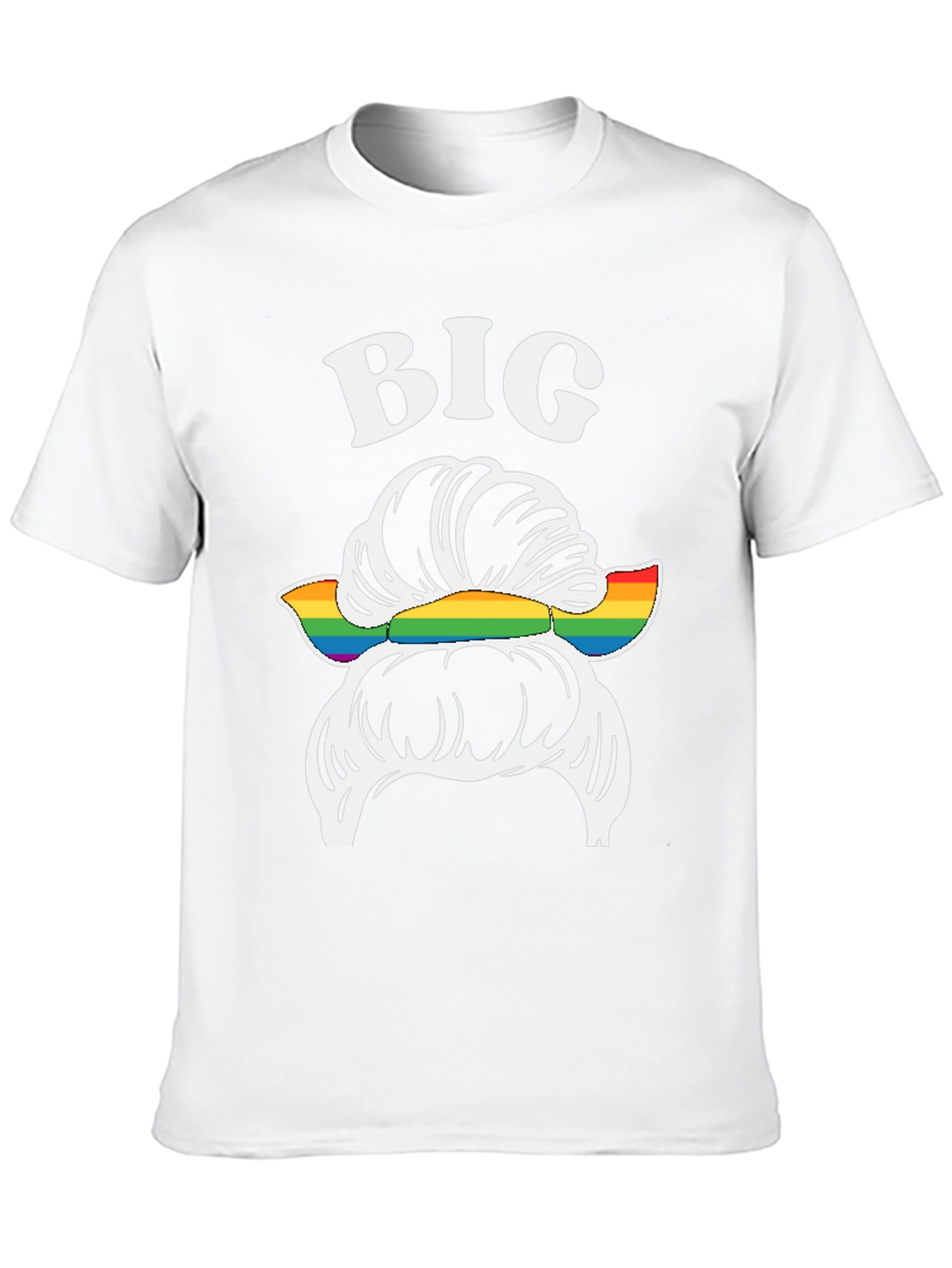 Big Messy Bun LGBT Pride T-Shirt