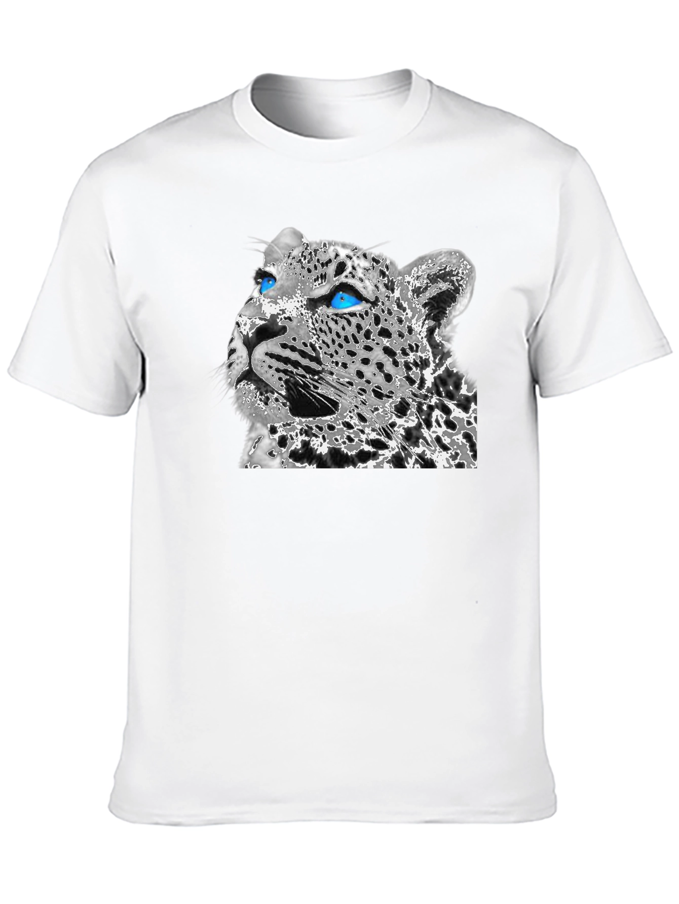 Leopard Graphic Print Black T-Shirt