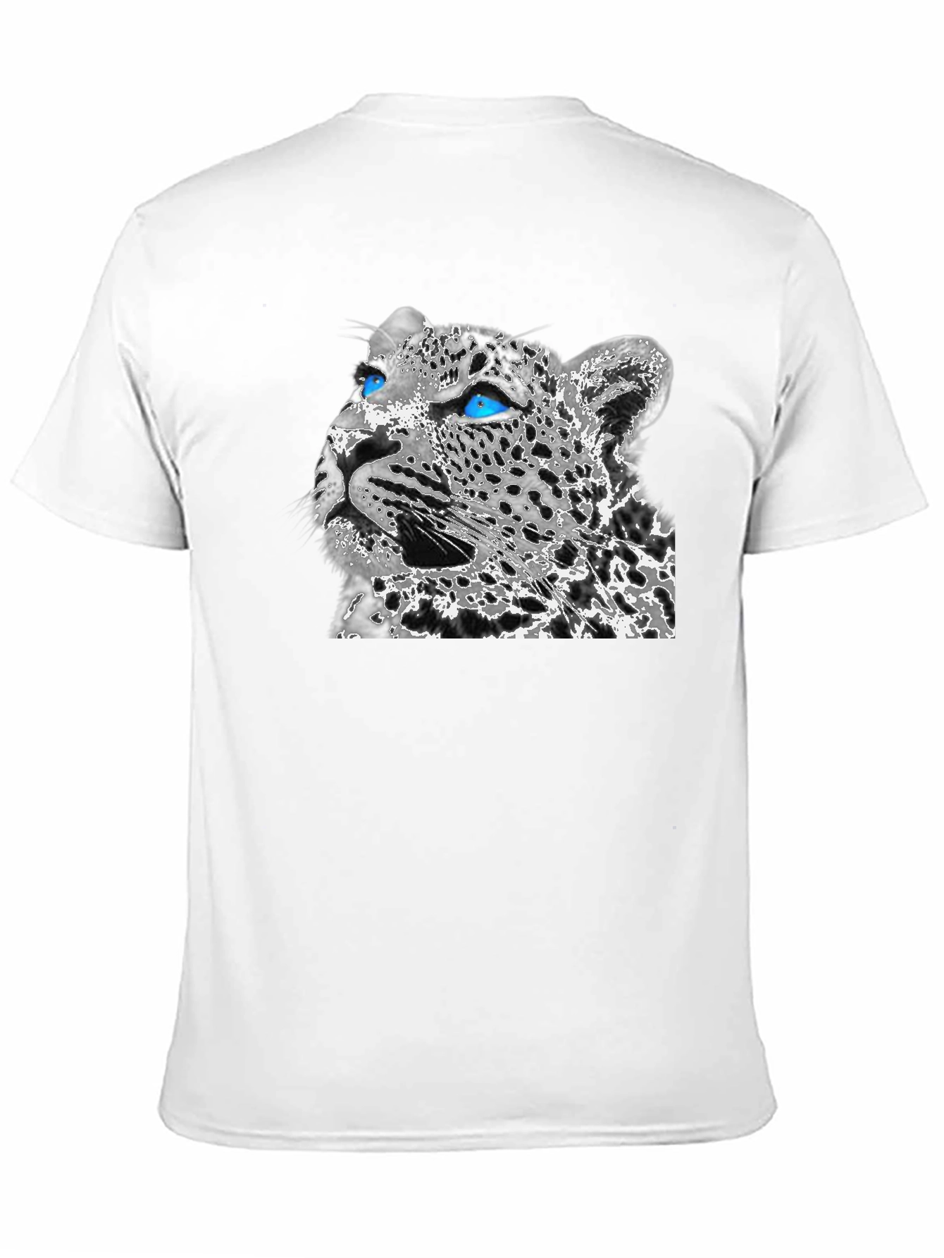 Leopard Graphic Print Black T-Shirt