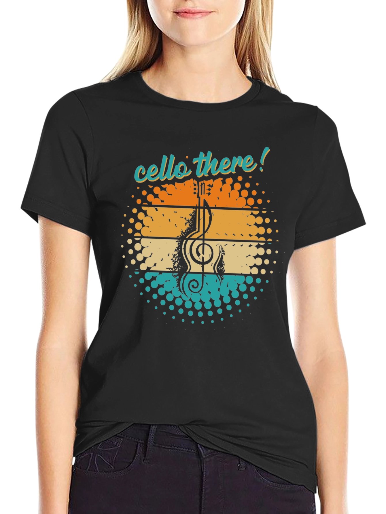 Cello There! Music Lover Graphic Tee