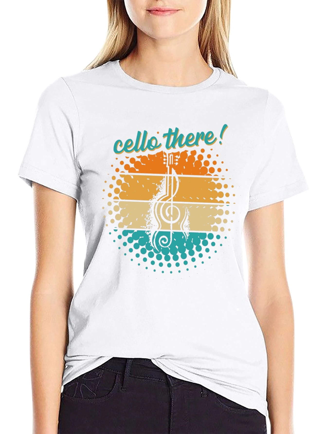 Cello There! Music Lover Graphic Tee