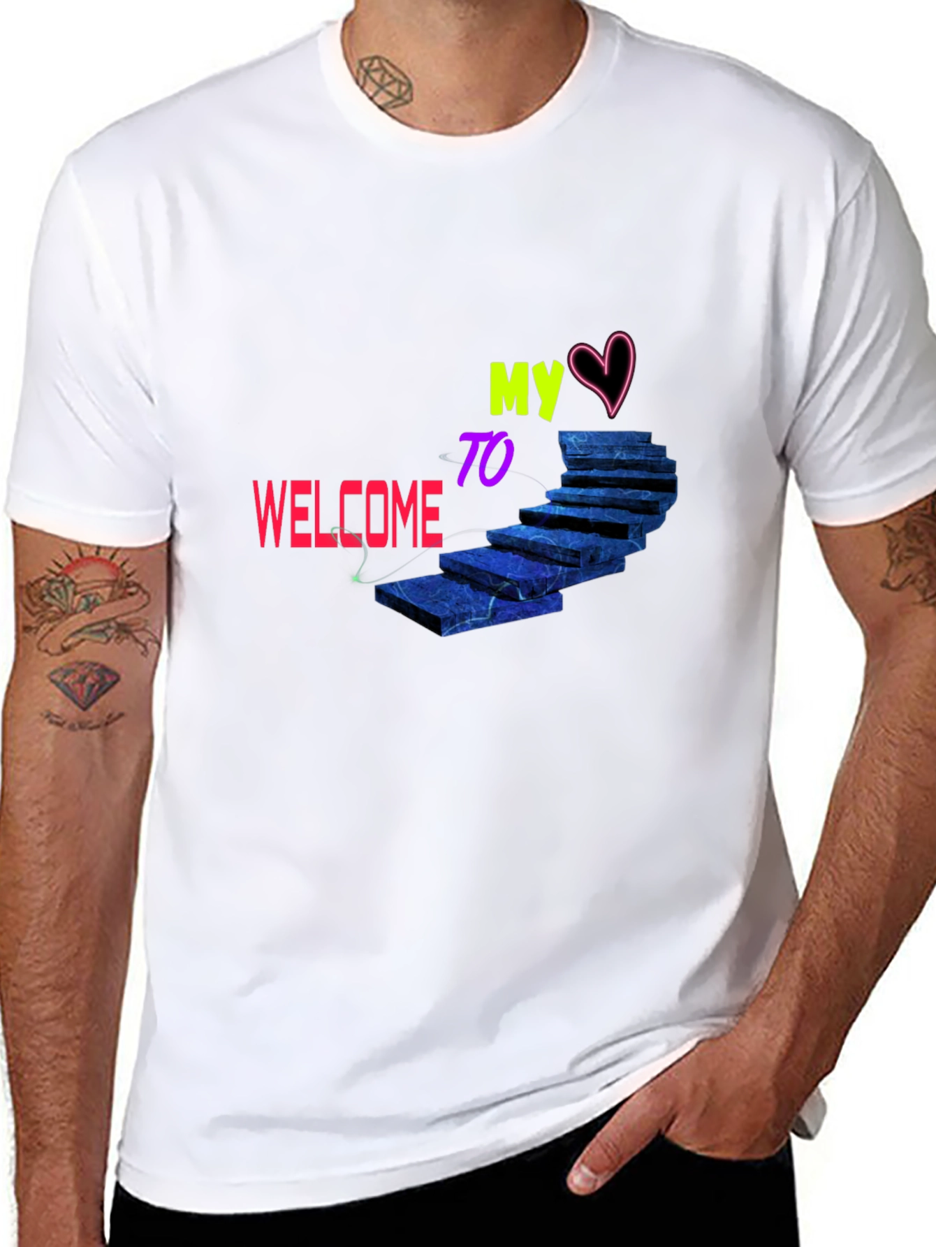 Welcome To My Heart Staircase T-Shirt