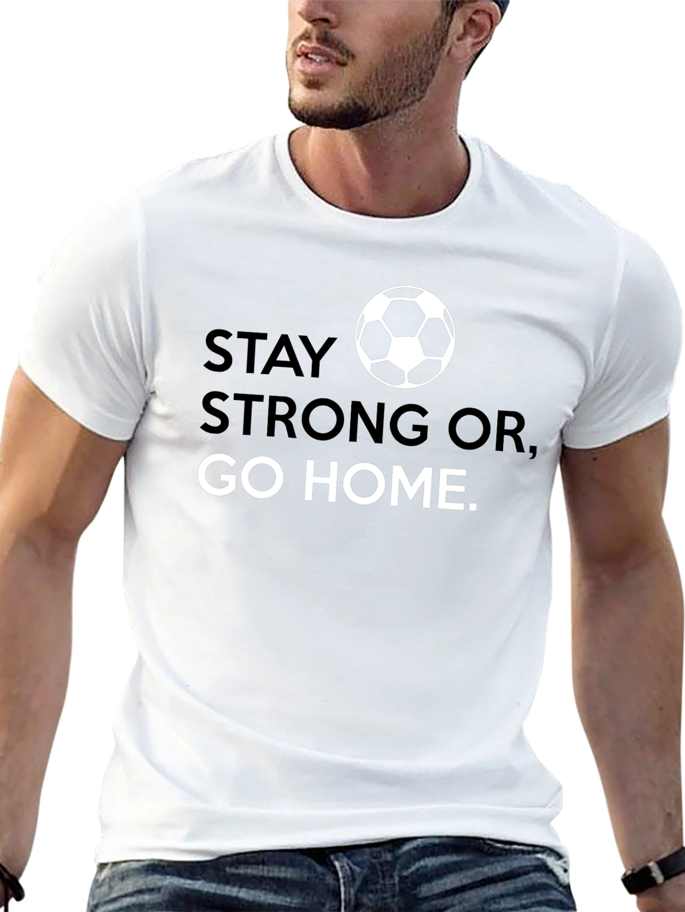 Stay Strong Soccer Graphic Tee