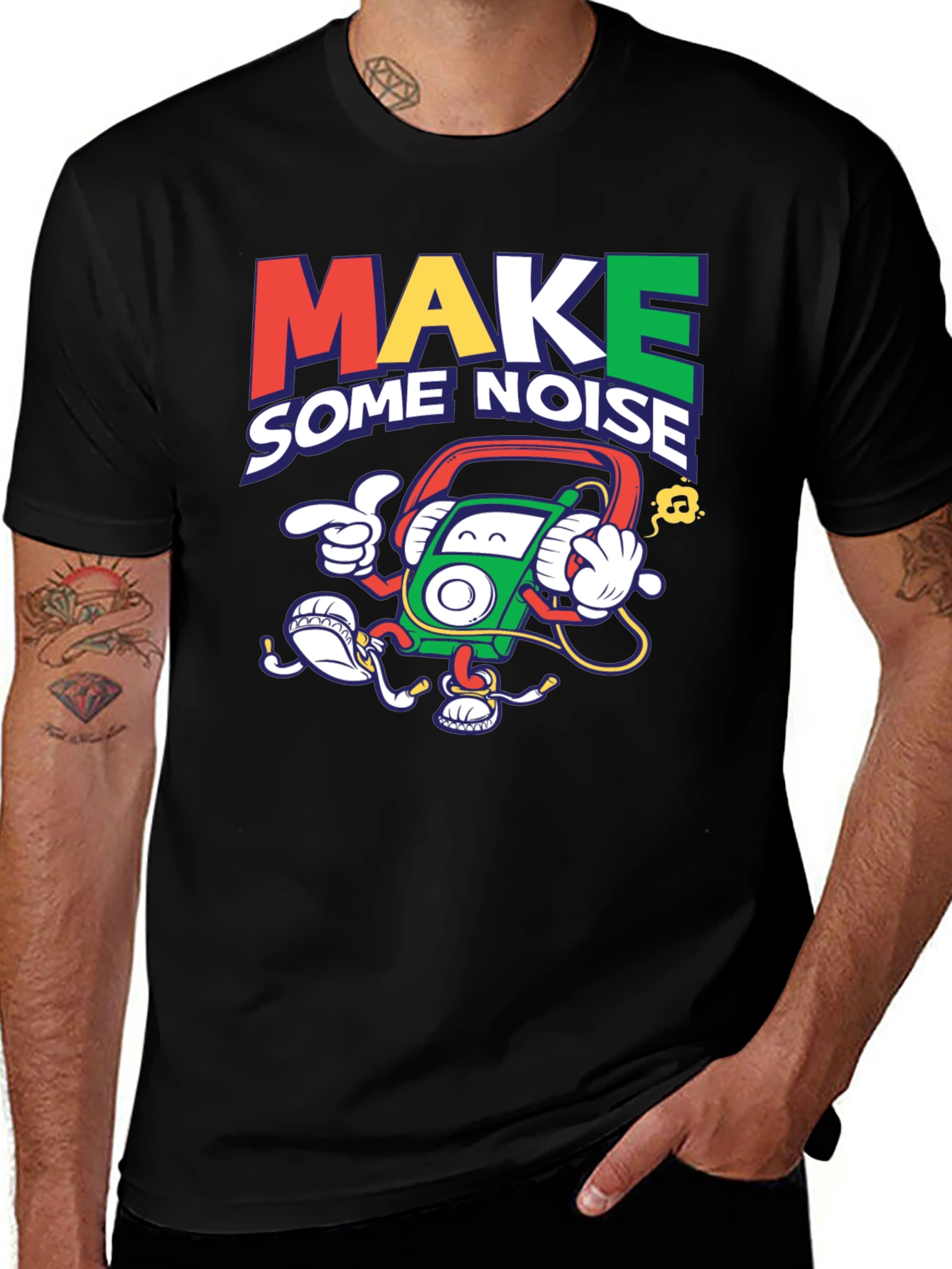 Make Some Noise Graphic T-Shirt