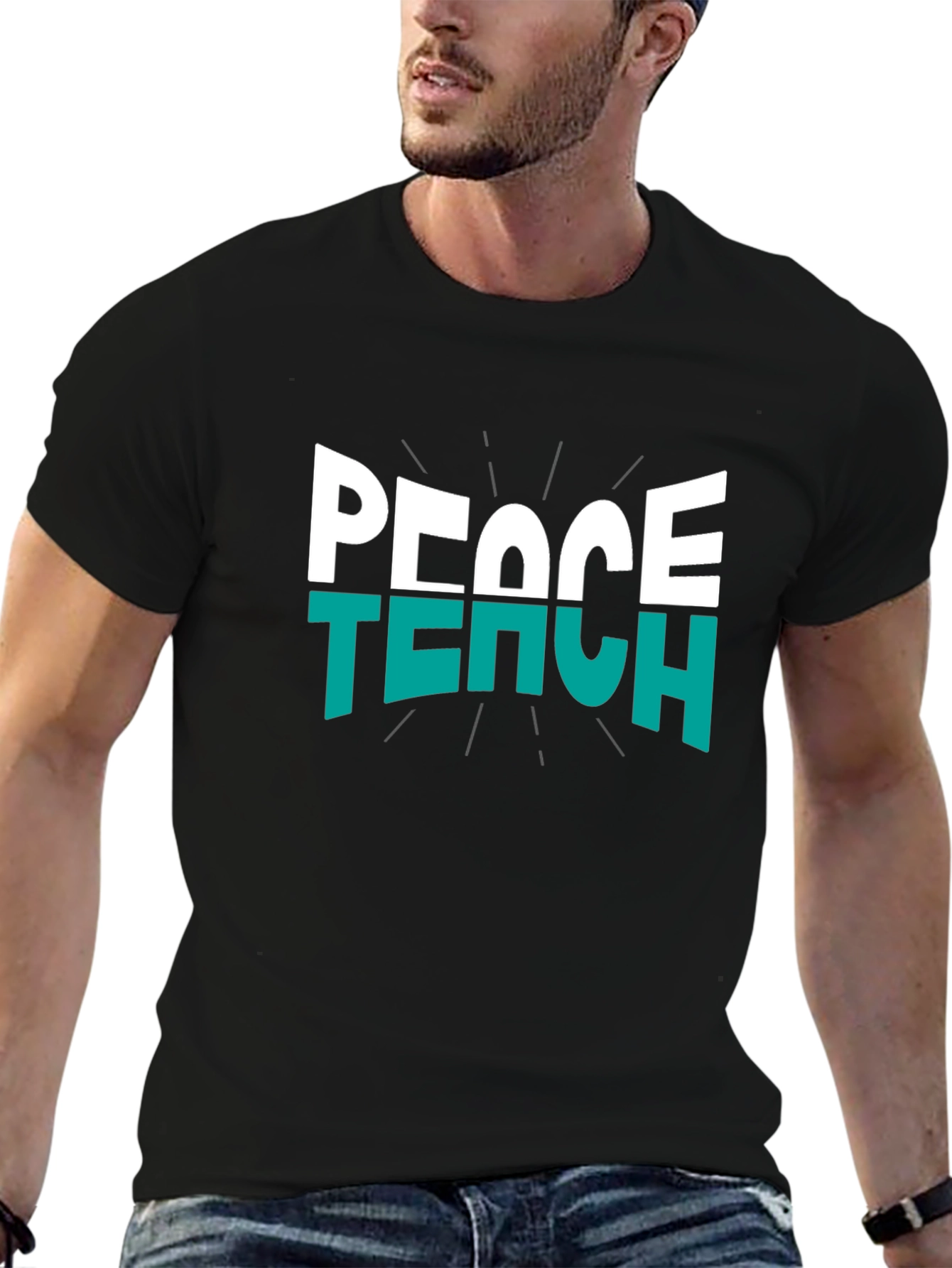 Peace Teach T-Shirt - Stylish Educator Apparel