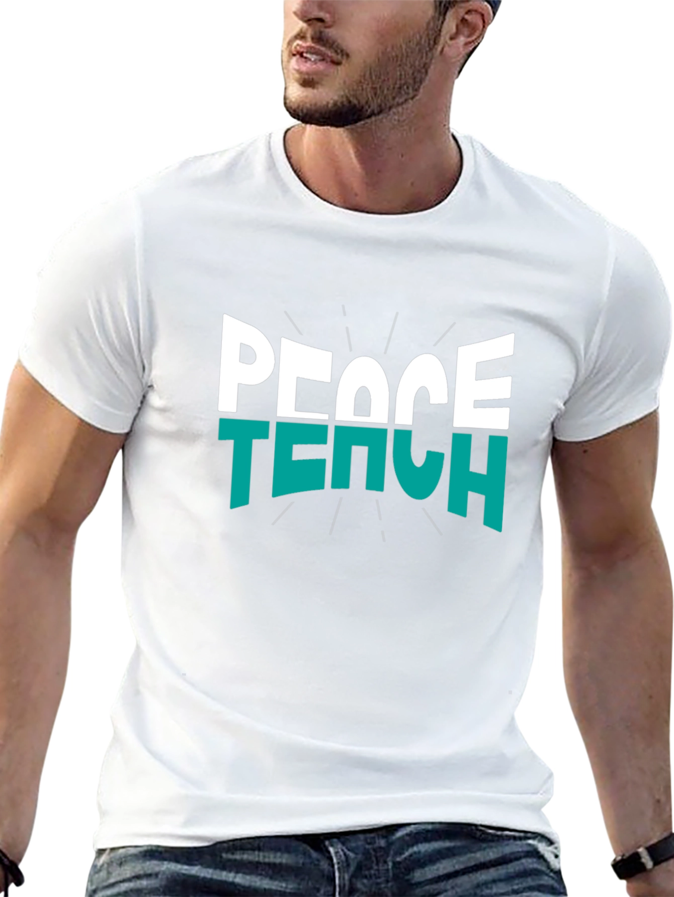 Peace Teach T-Shirt - Stylish Educator Apparel