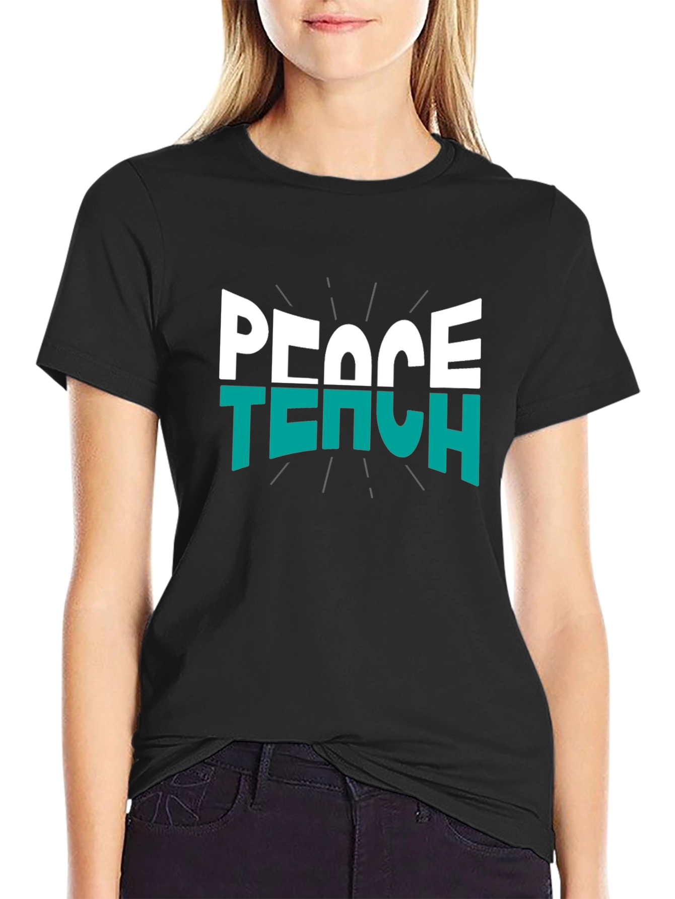 Peace Teach T-Shirt - Stylish Educator Apparel