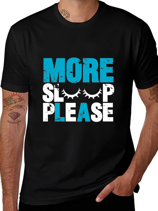 More Sleep Please Graphic Tee - Black Cotton T-Shirt