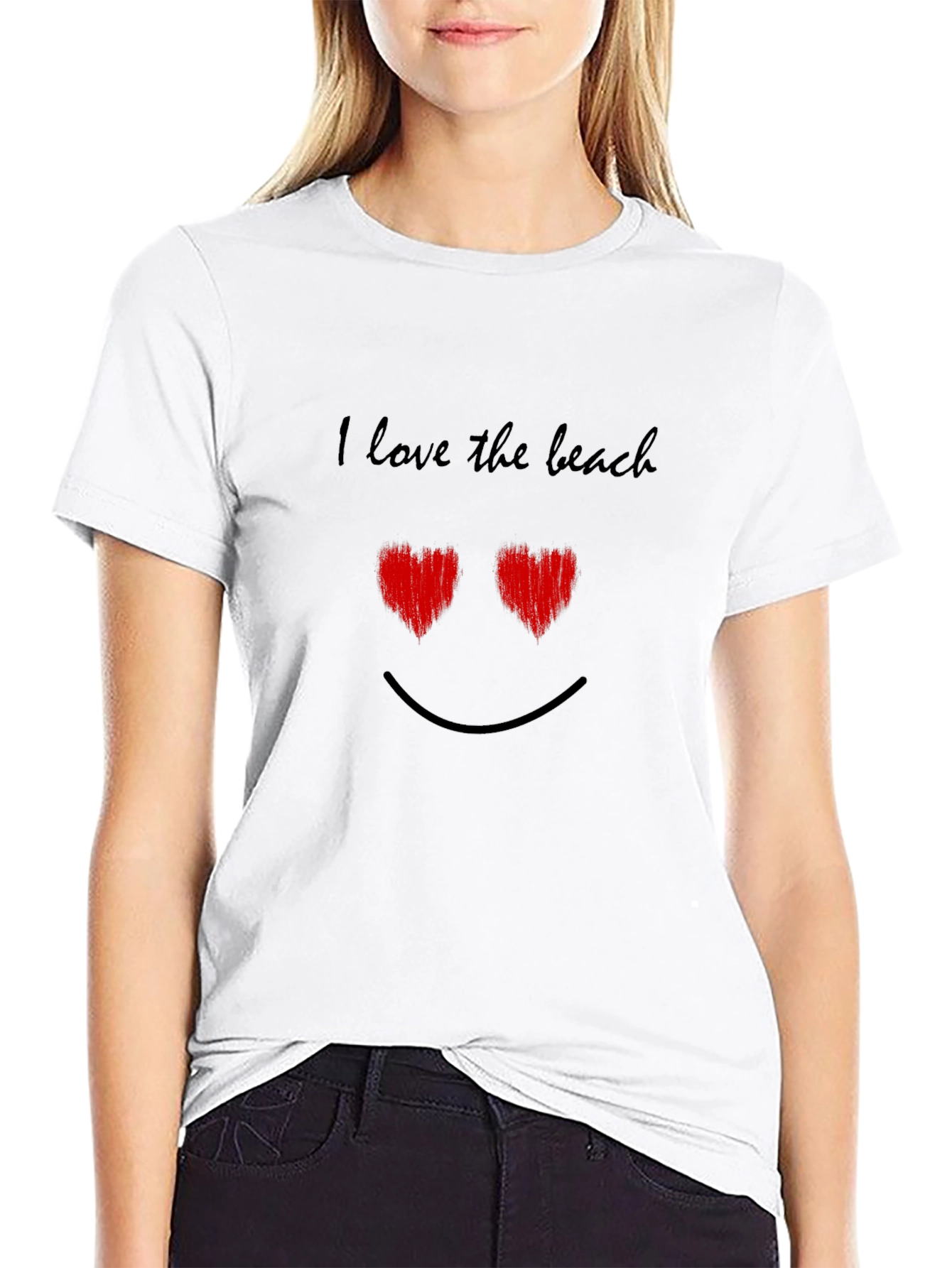 I Love the Beach Graphic Tee
