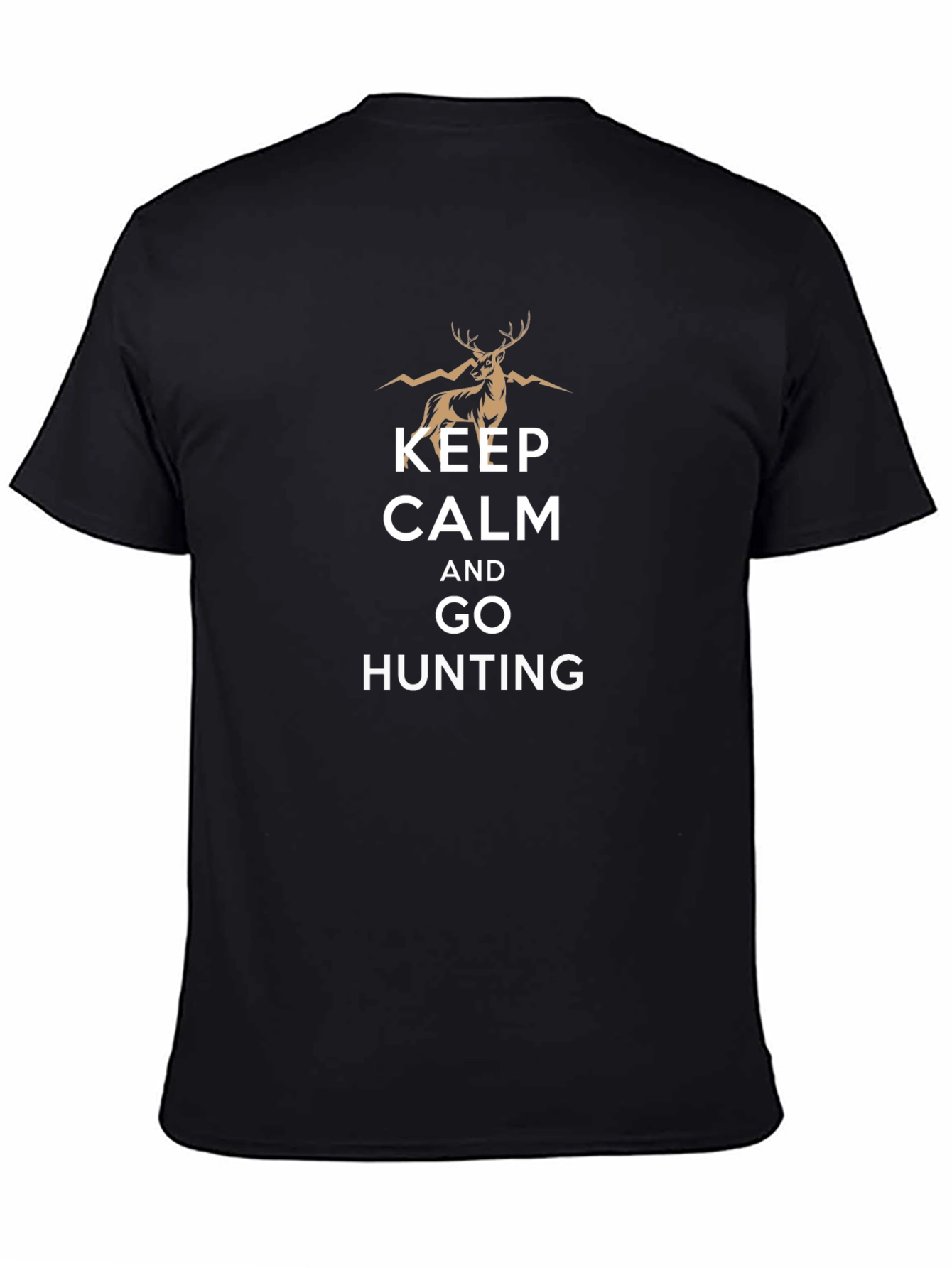 Keep Calm and Go Hunting Black T-Shirt