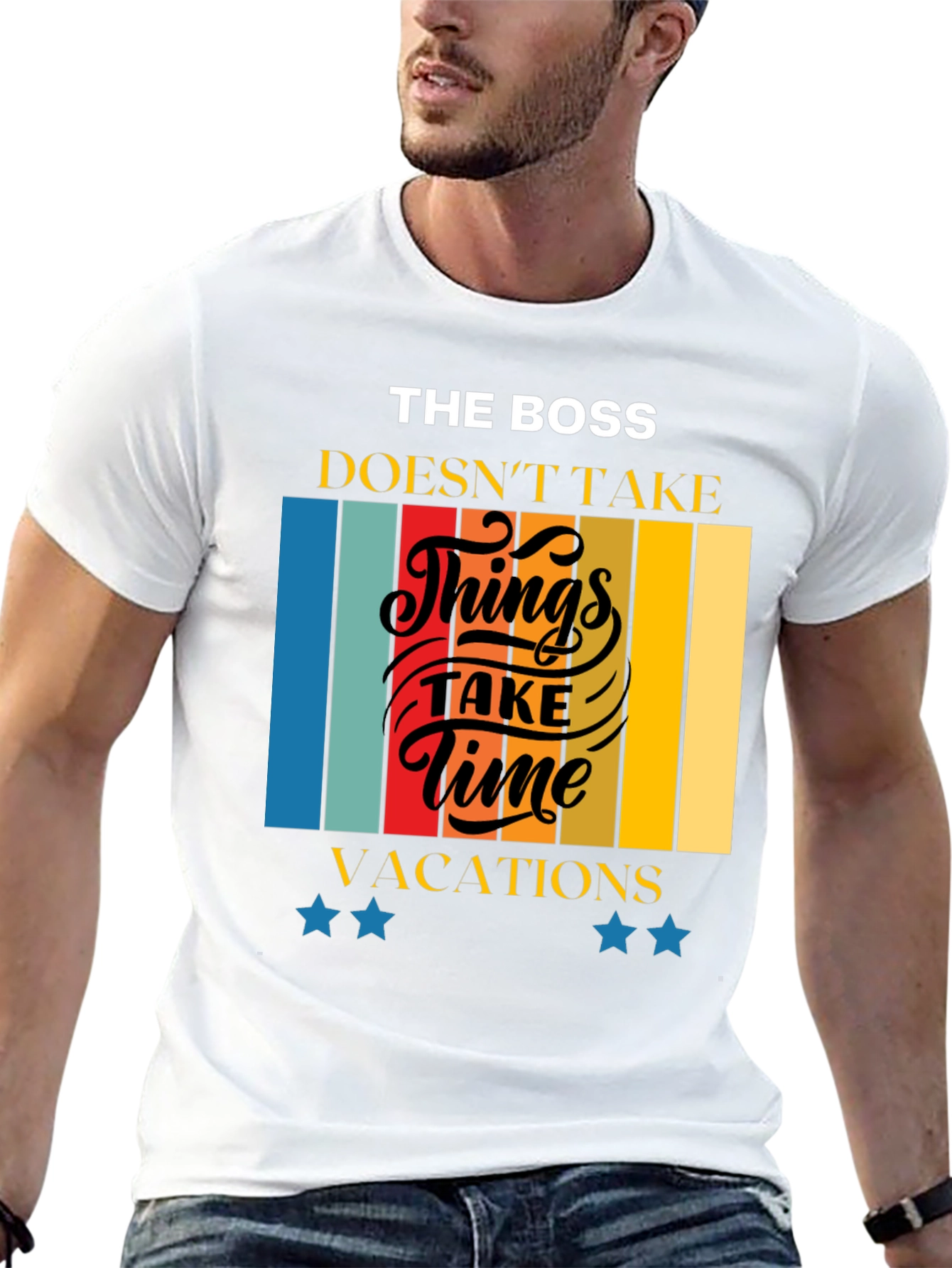 The Boss Doesnt Take Time Retro T-Shirt