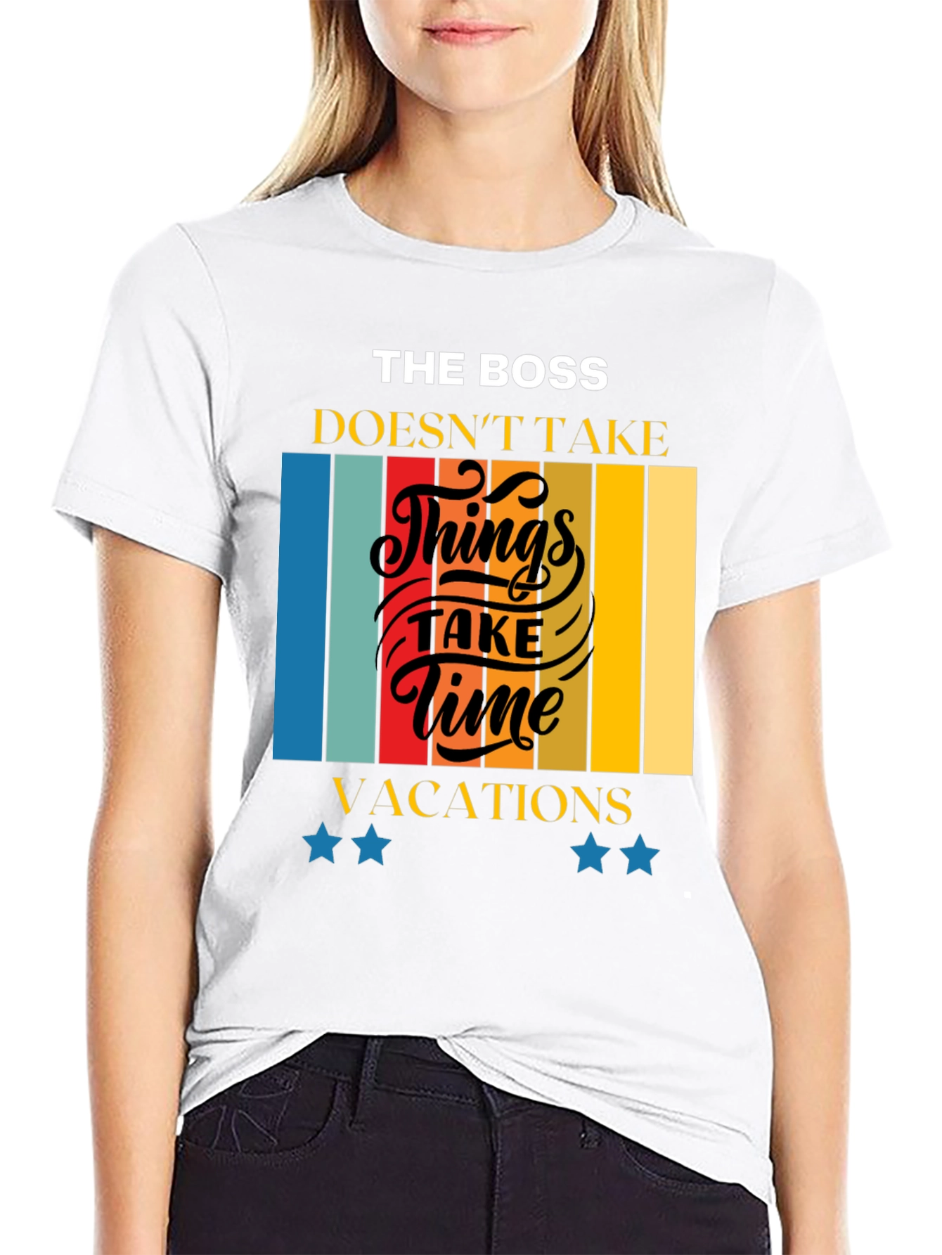 The Boss Doesnt Take Time Retro T-Shirt