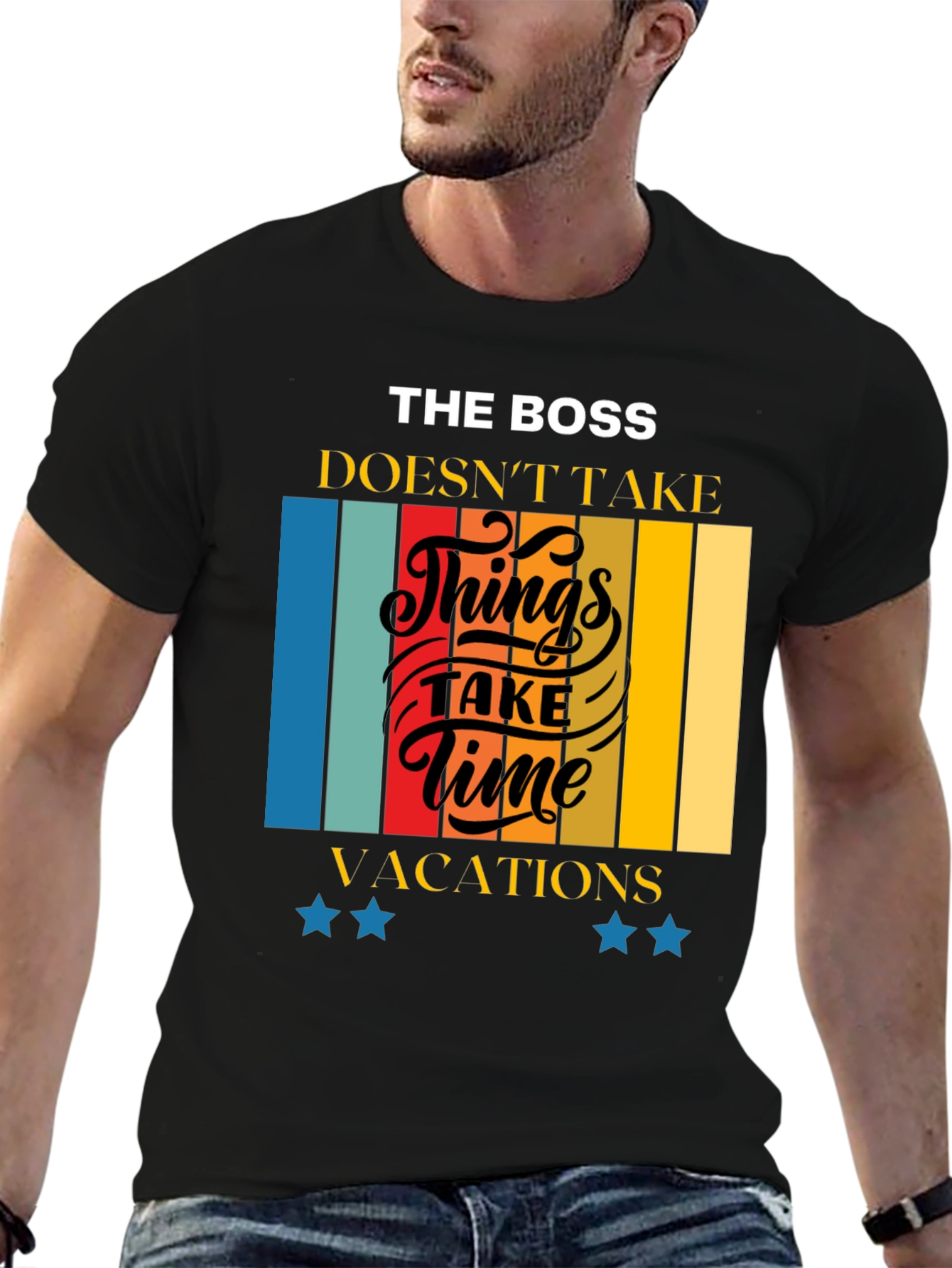 The Boss Doesnt Take Time Retro T-Shirt