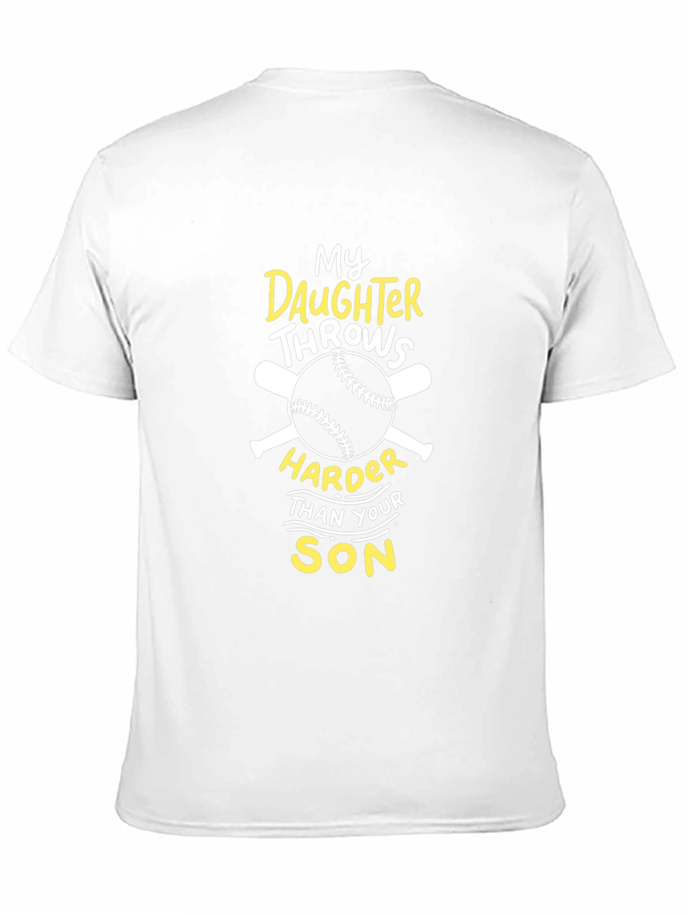 Funny Baseball T-Shirt: My Daughter Throws Harder