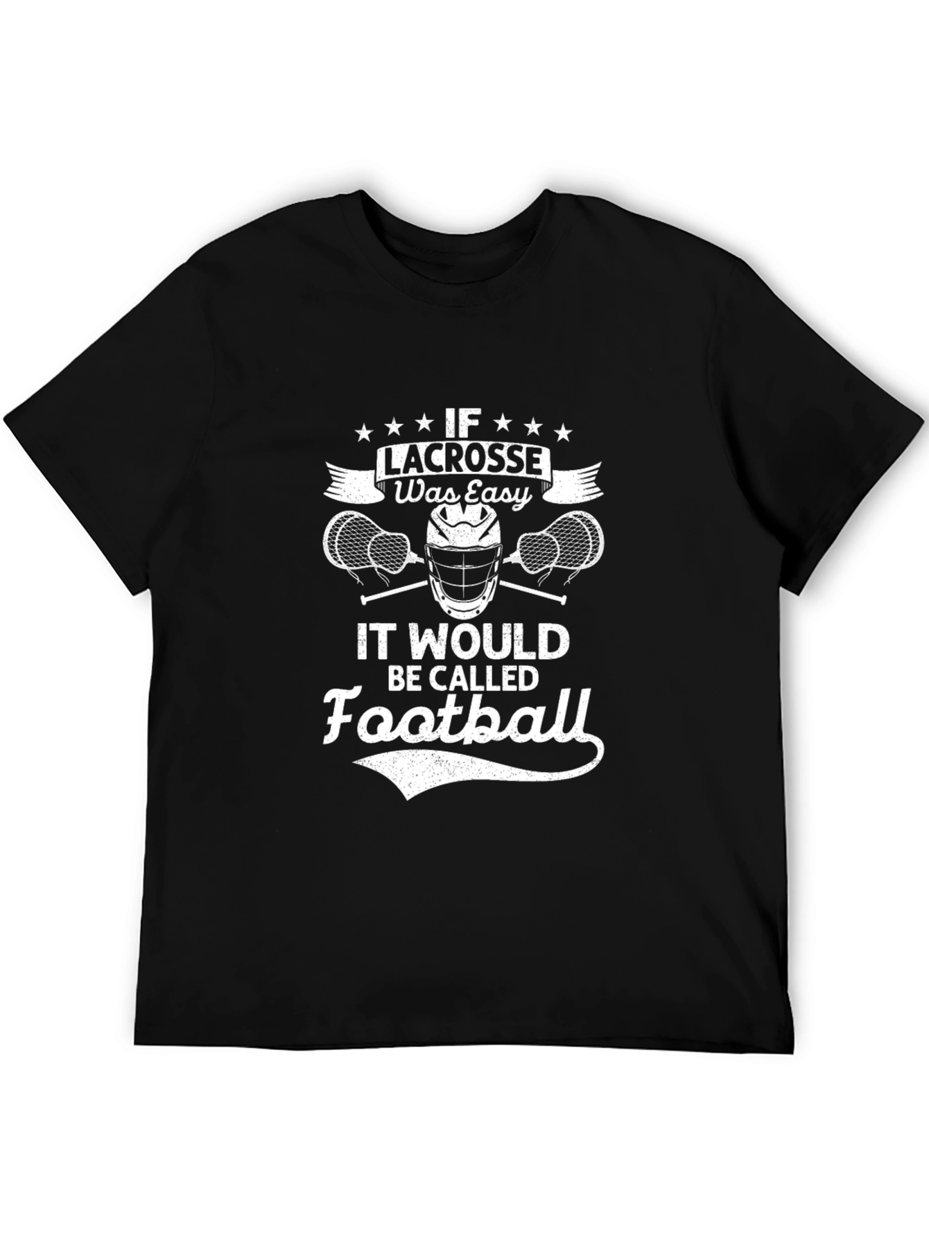 Lacrosse vs Football Graphic T-Shirt
